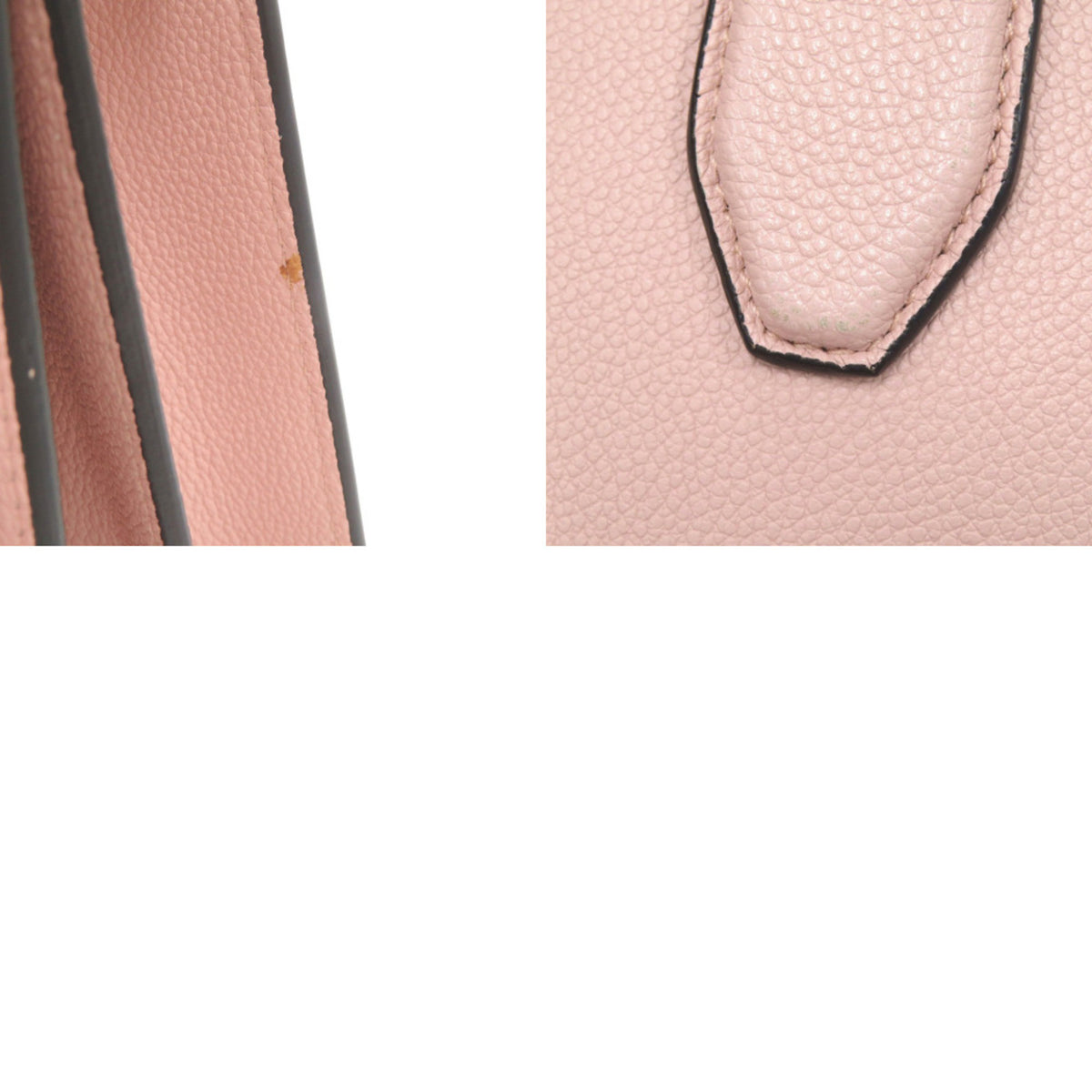 Bvlgari Pink Leather Handbag Shoulder Bag Tote Bag (Pre-Owned)