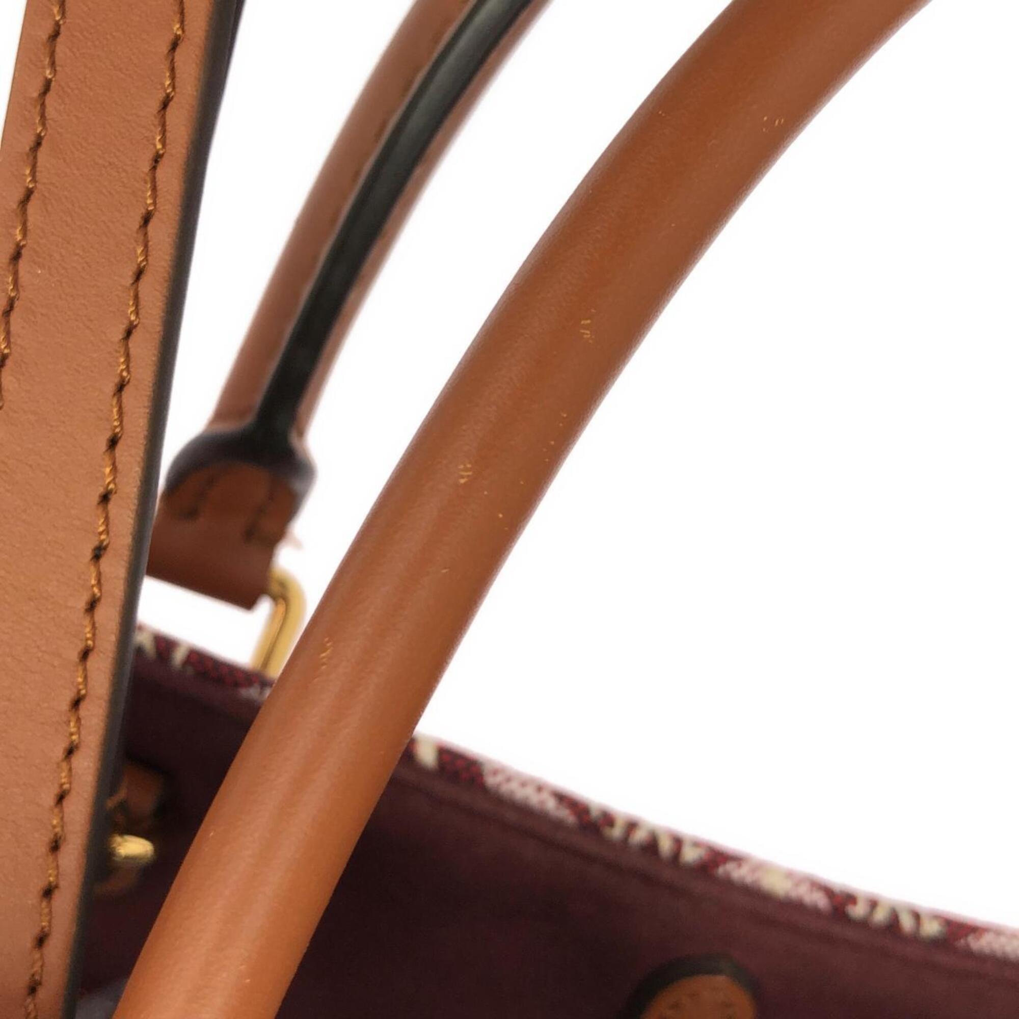Louis Vuitton Bordeaux Jacquard Handbag (Pre-Owned)
