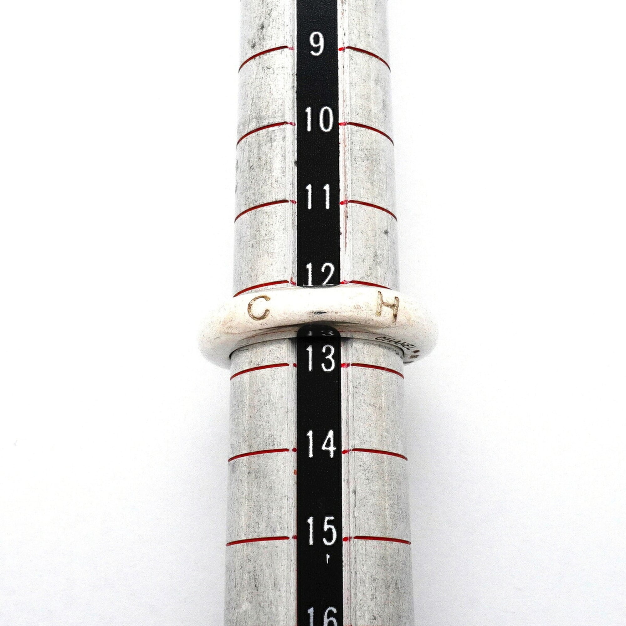 Chanel Silver 925 Band Ring (Pre-Owned)