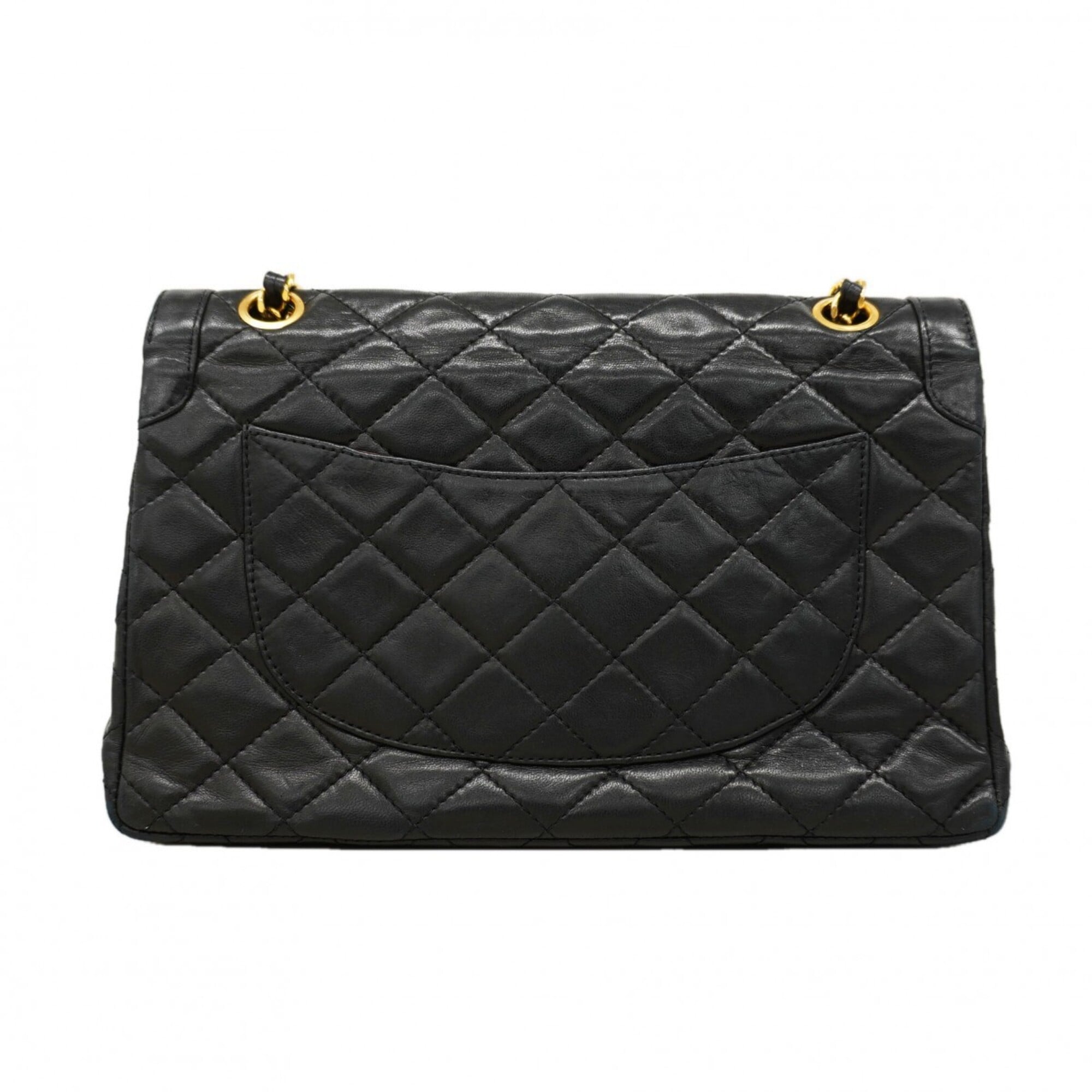 Chanel Black Leather Shoulder Bag (Pre-Owned)
