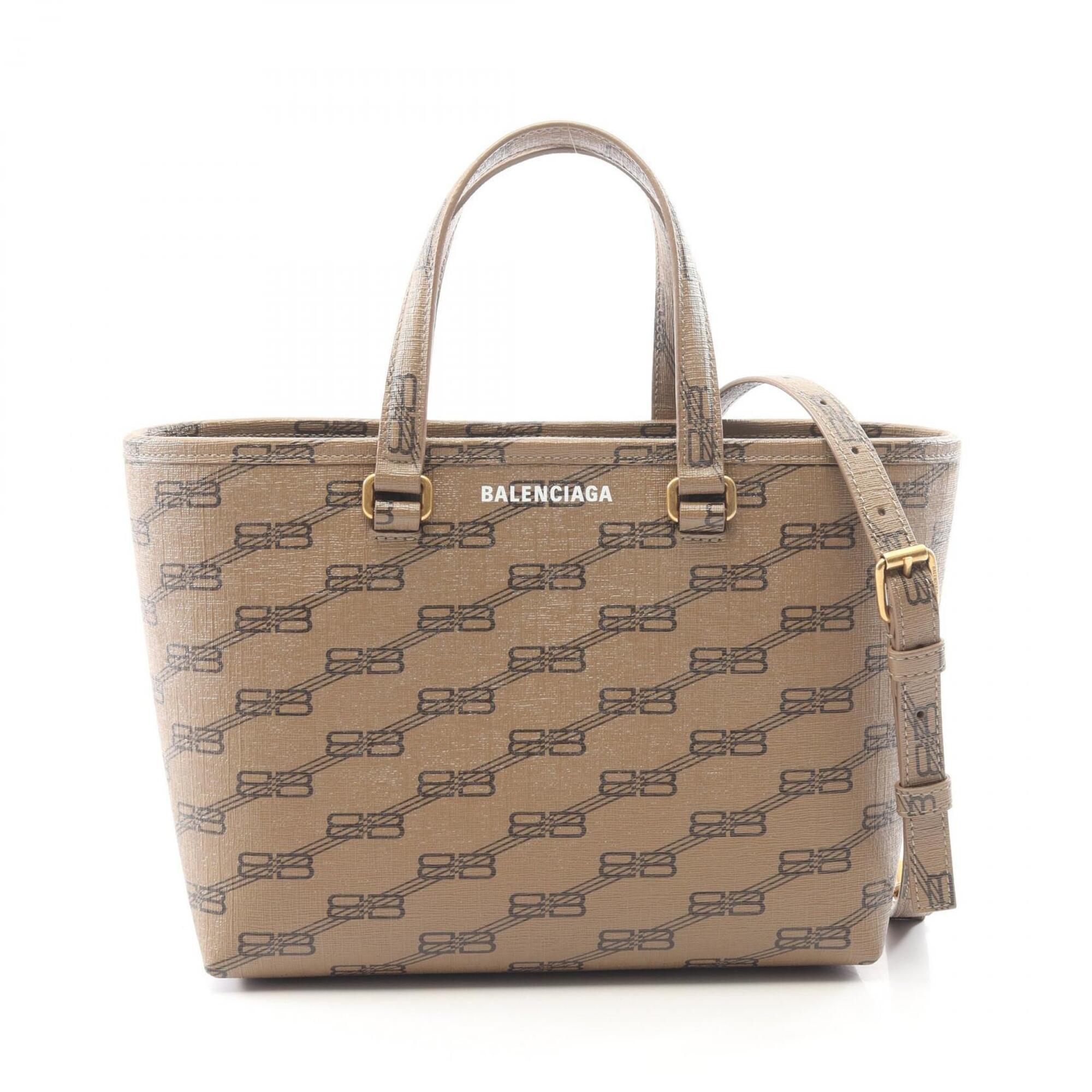 Balenciaga Brown Coated Canvas Handbag (Pre-Owned)