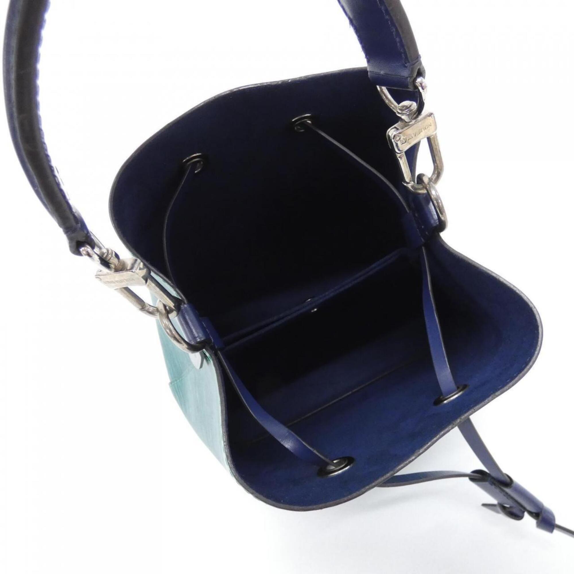 Louis Vuitton Dark Blue Green Vert Leather Shoulder Bag (Pre-Owned)