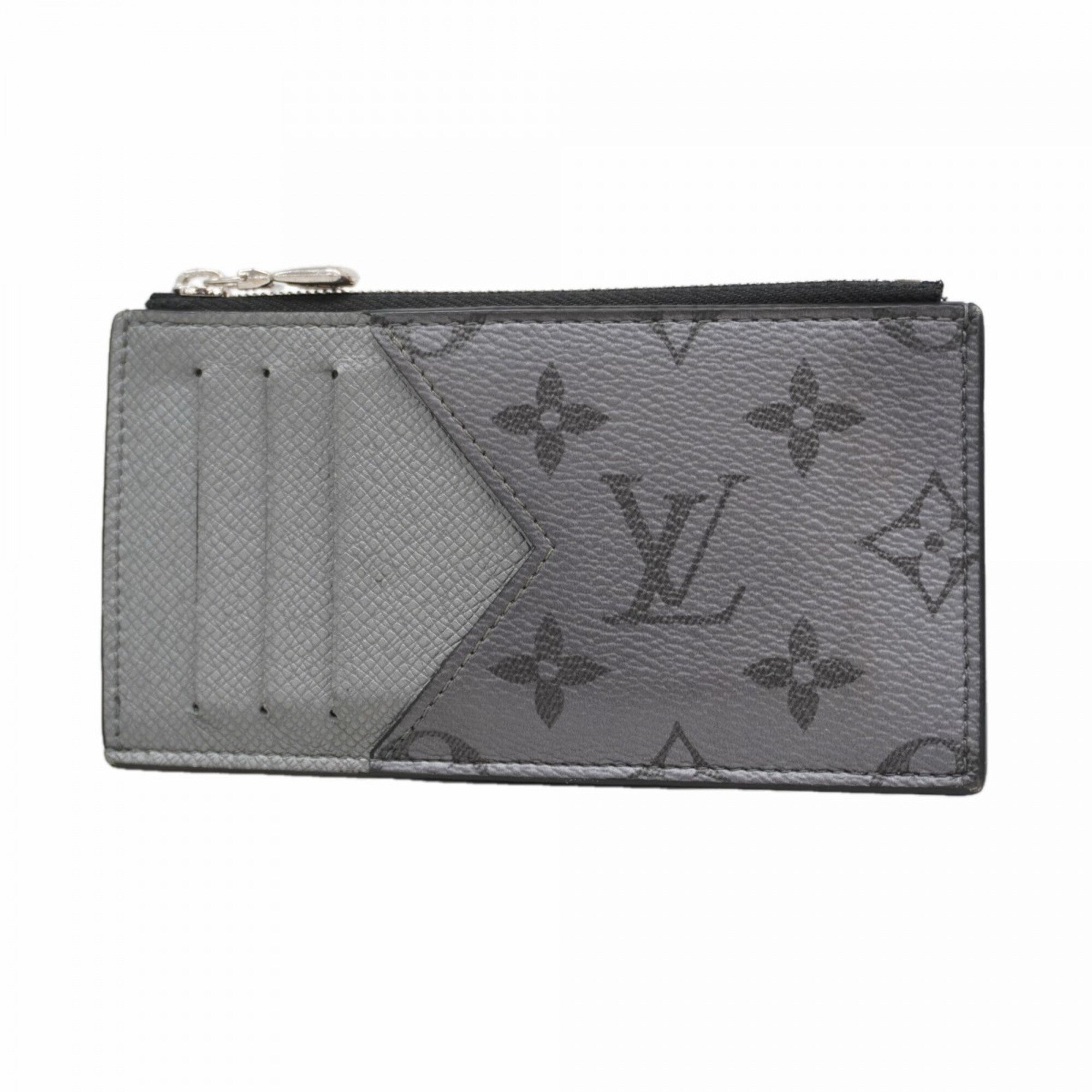 Louis Vuitton Silver Gray Coin Purse/Coin Case (Pre-Owned)