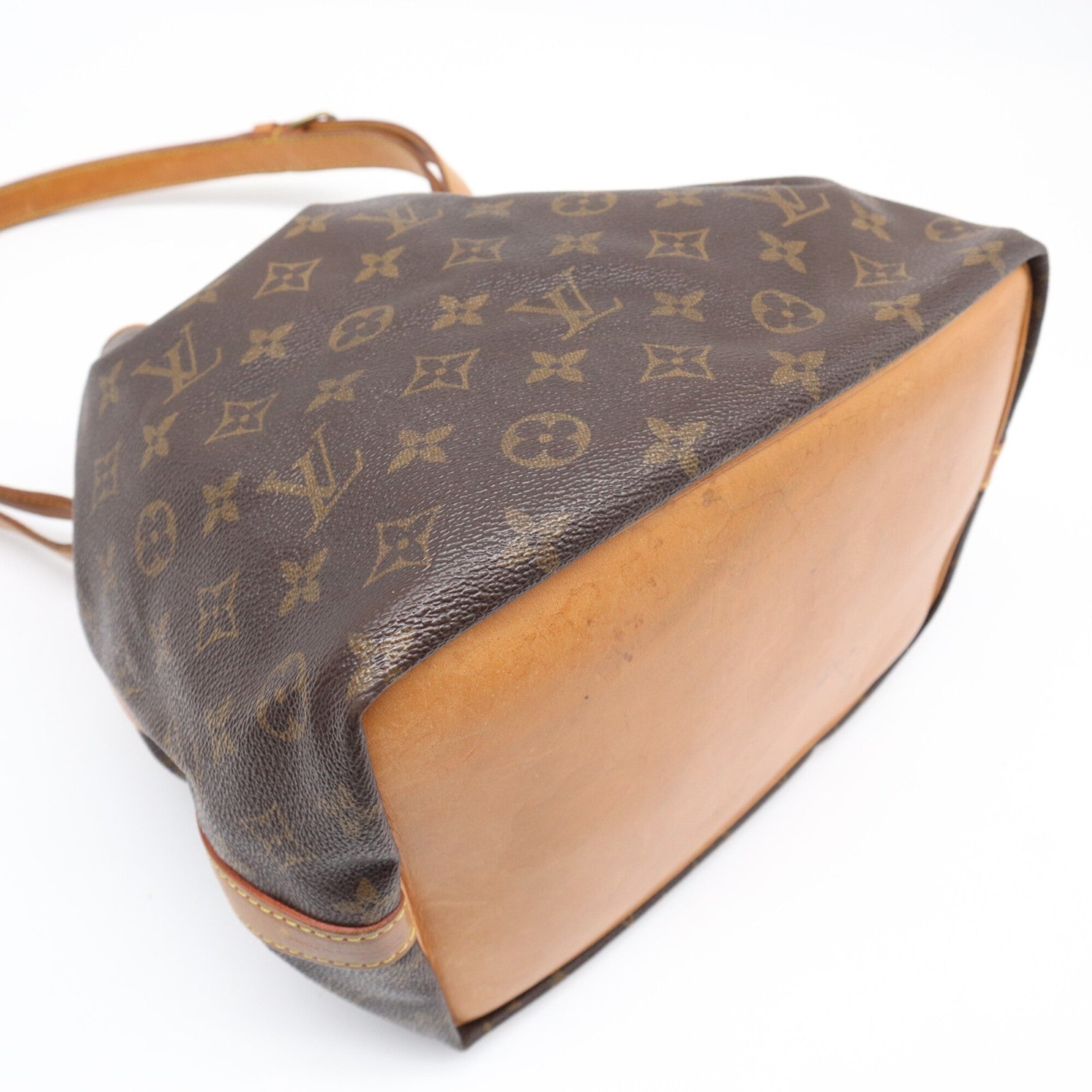 Louis Vuitton Monogram Brown Coated Canvas Leather Handbag (Pre-Owned)