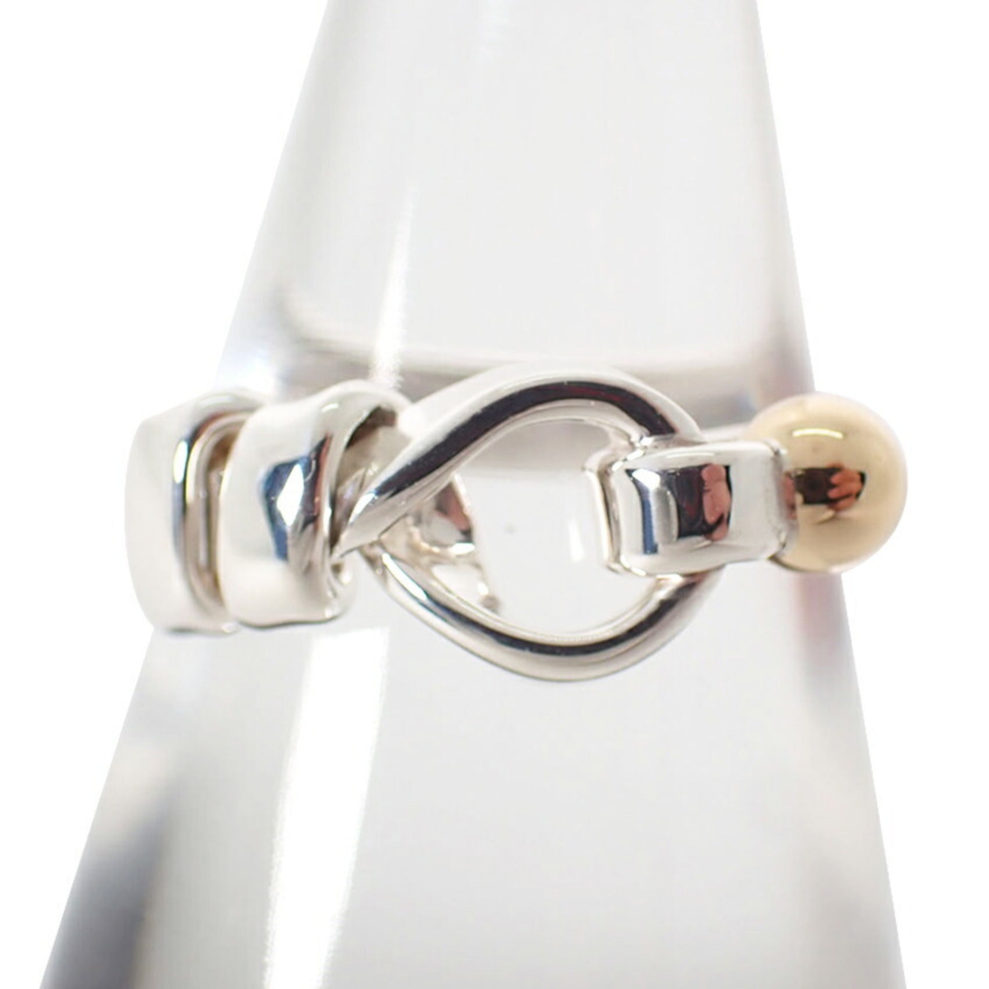 Tiffany Yellow Gold (18K) Sterling Silver 925 Band Ring (Pre-Owned)