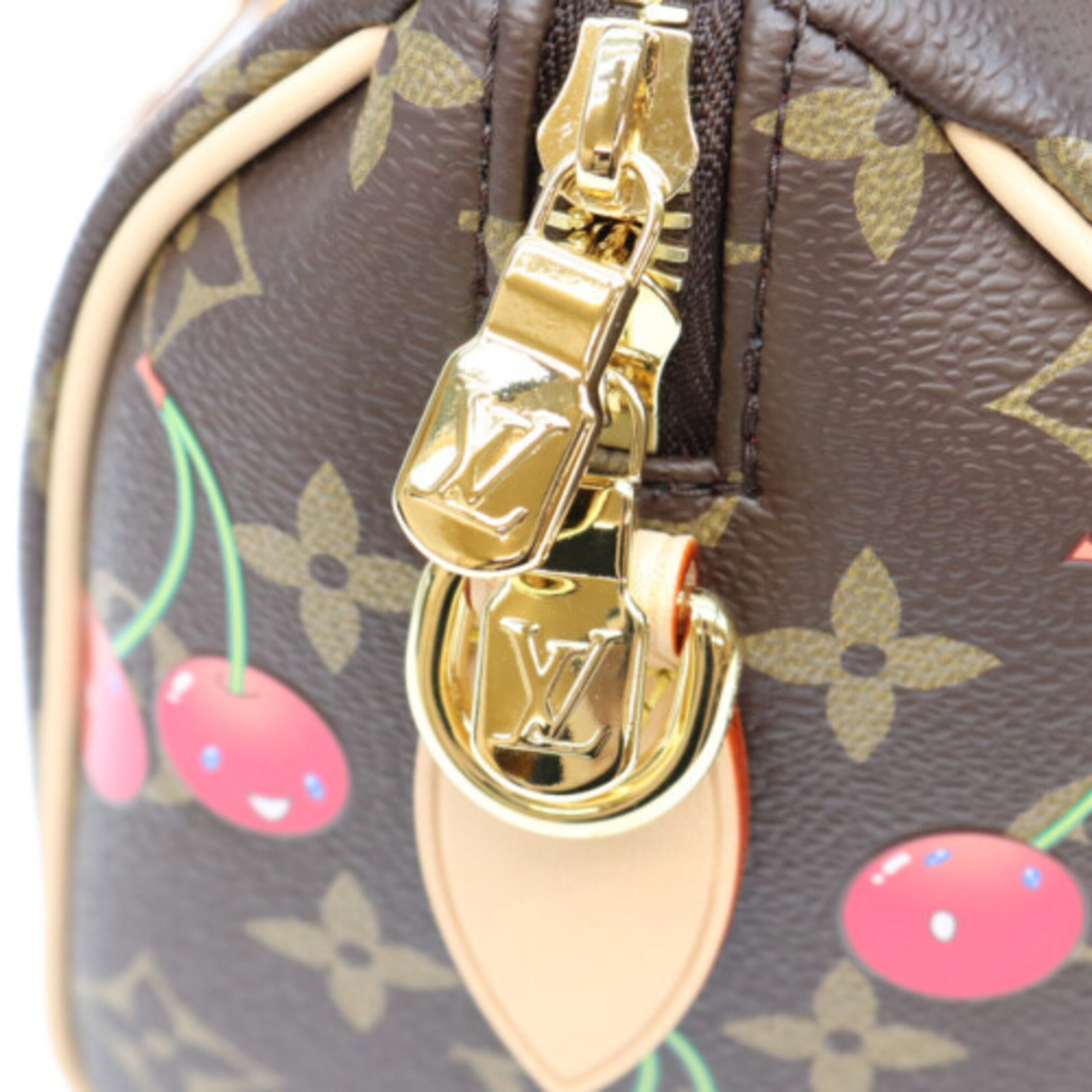 Louis Vuitton Brown Monogram Cherry Blossom Shoulder Bag (Pre-Owned)