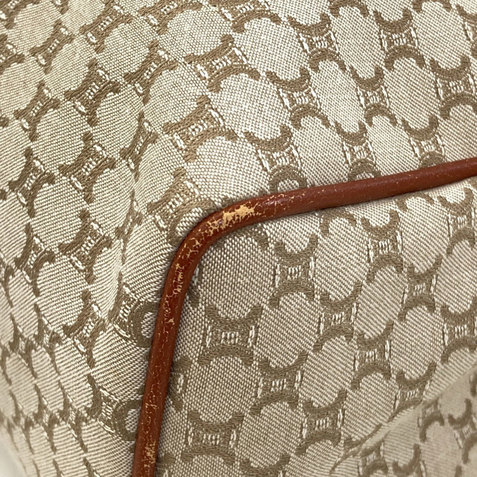 Celine Macadam Brown Canvas Handbag (Pre-Owned)