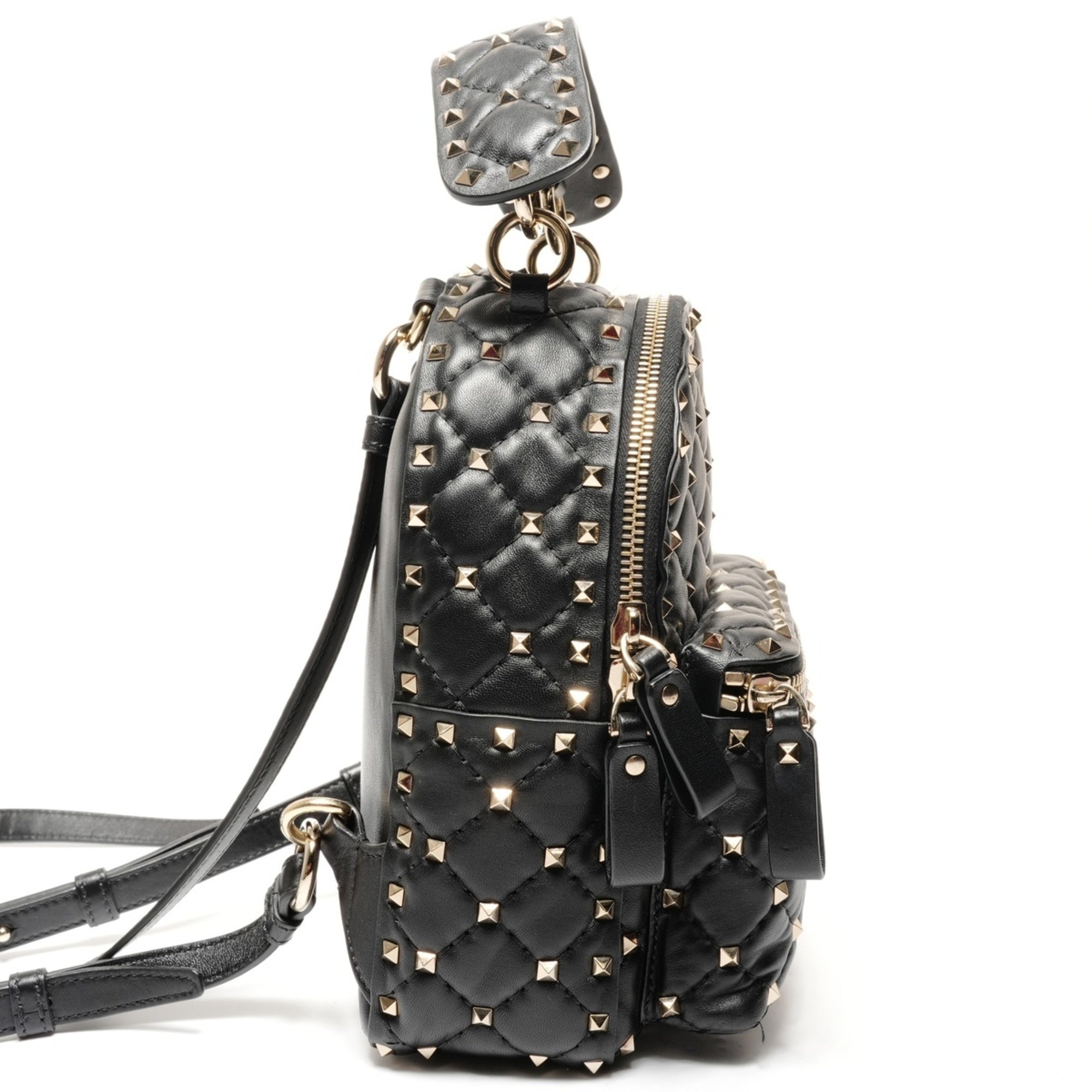 Valentino Black Leather Backpack (Pre-Owned)