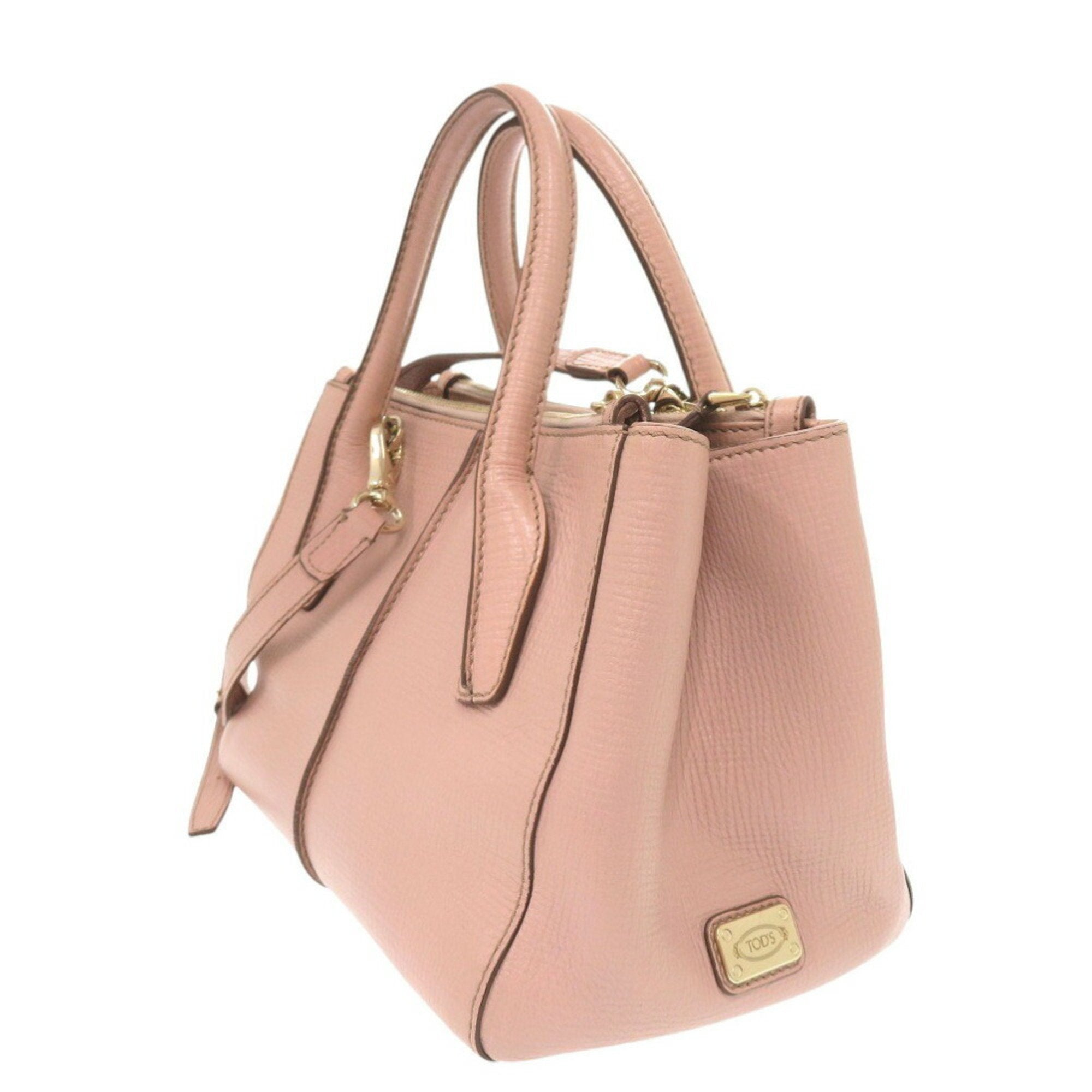 Tod's Pink Leather Handbag (Pre-Owned)