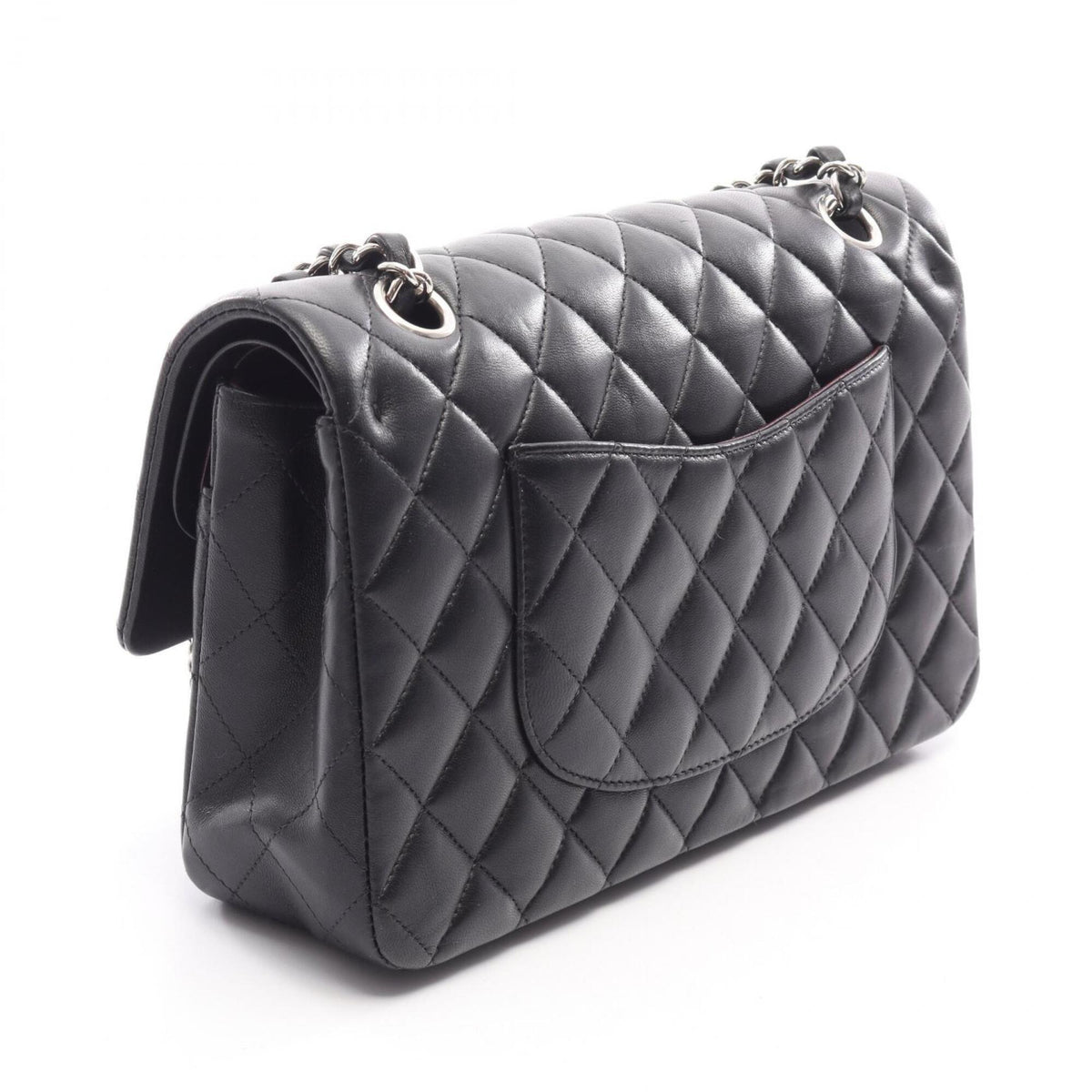 Chanel Black Leather Handbag Shoulder Bag (Pre-Owned)