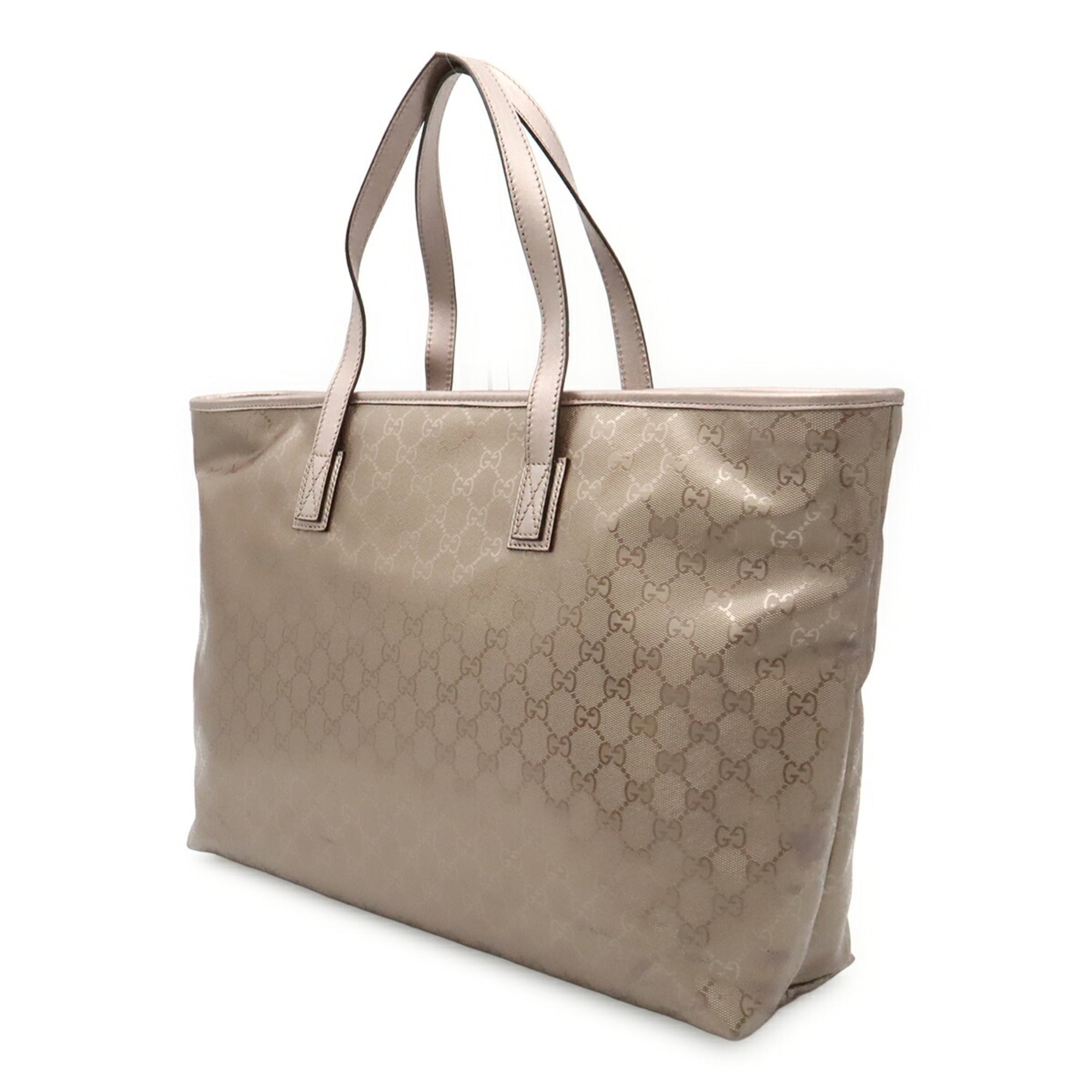 Gucci Gg Imprimé Metallic Pink Pvc Leather Shoulder Bag Tote Bag (Pre-Owned)