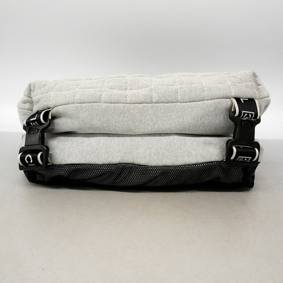 Chanel Gray Cotton Shoulder Bag (Pre-Owned)