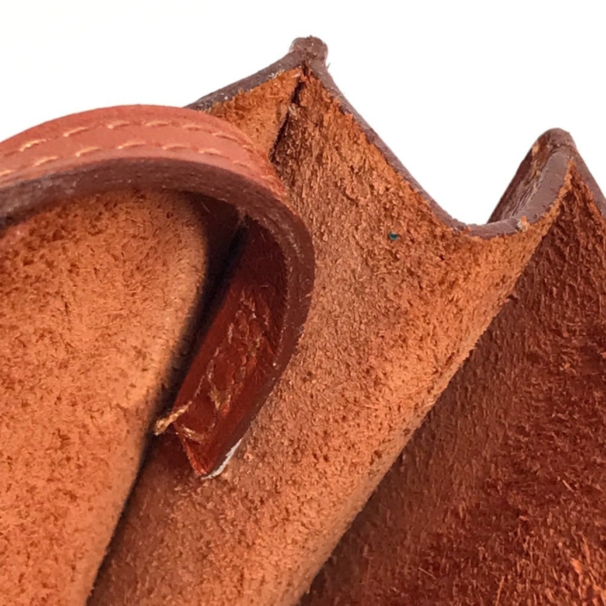 Hermes Onimaitou Brown Leather Handbag Shoulder Bag (Pre-Owned)