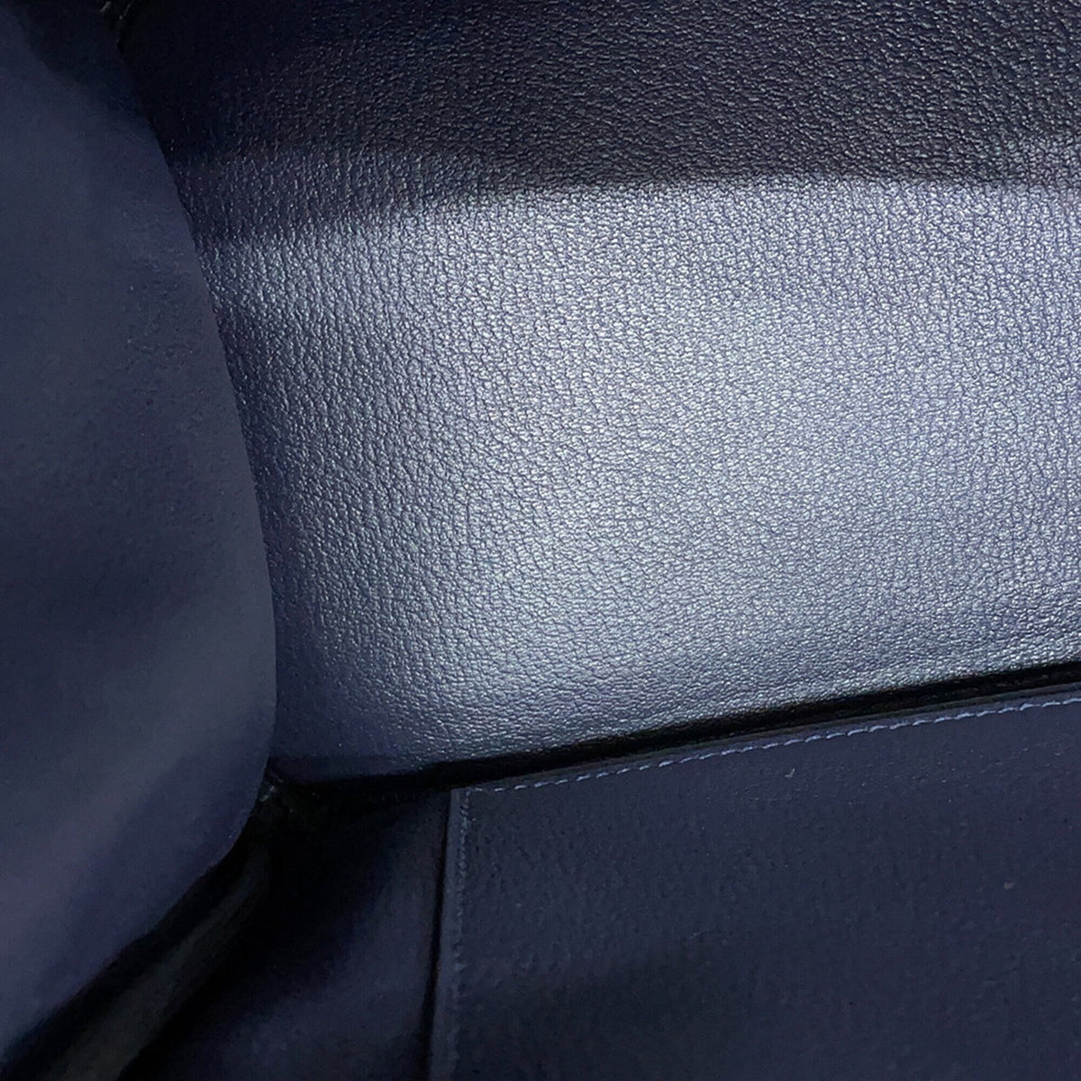 Hermes Blue Nuit Togo Leather Handbag (Pre-Owned)
