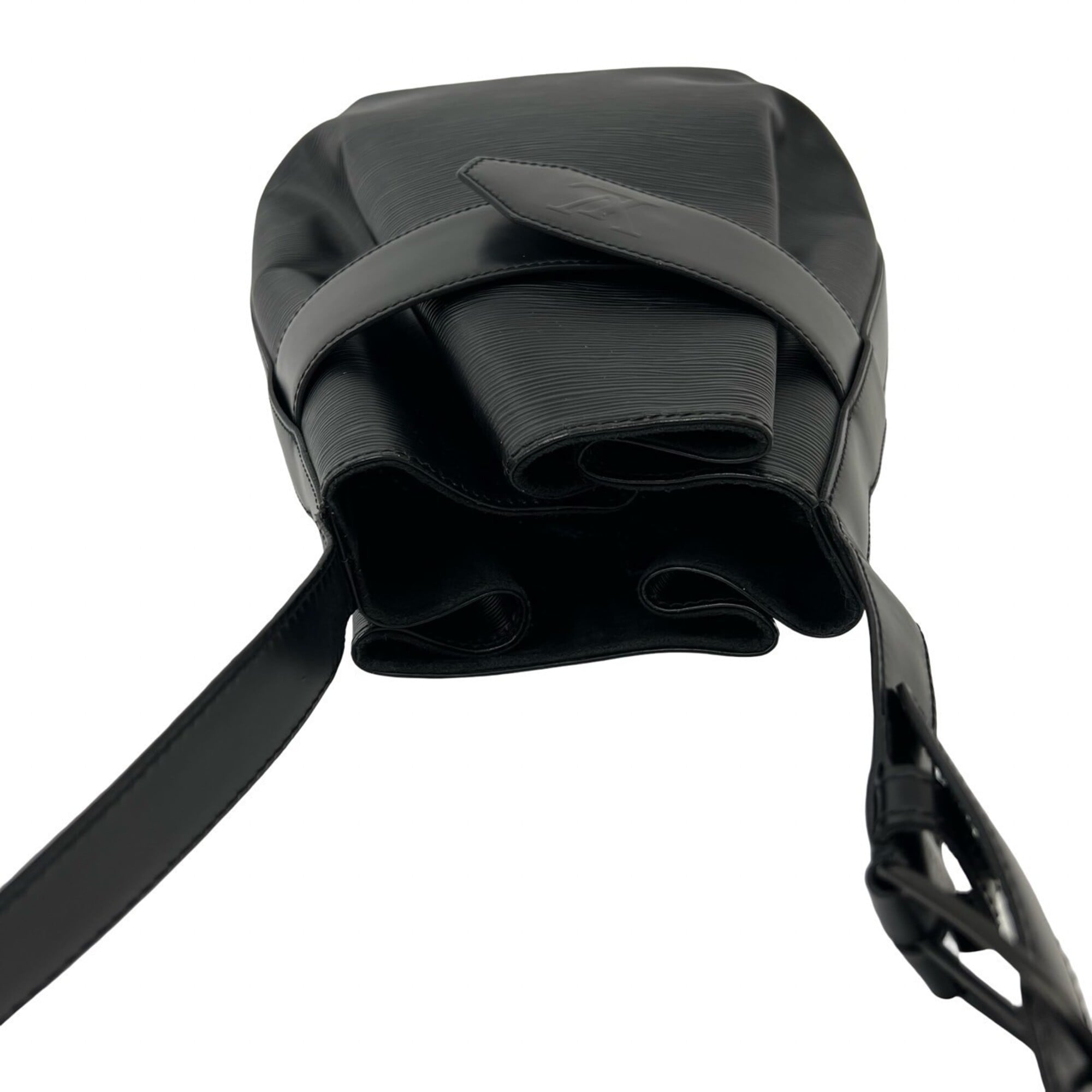 Louis Vuitton Black Leather Shoulder Bag (Pre-Owned)