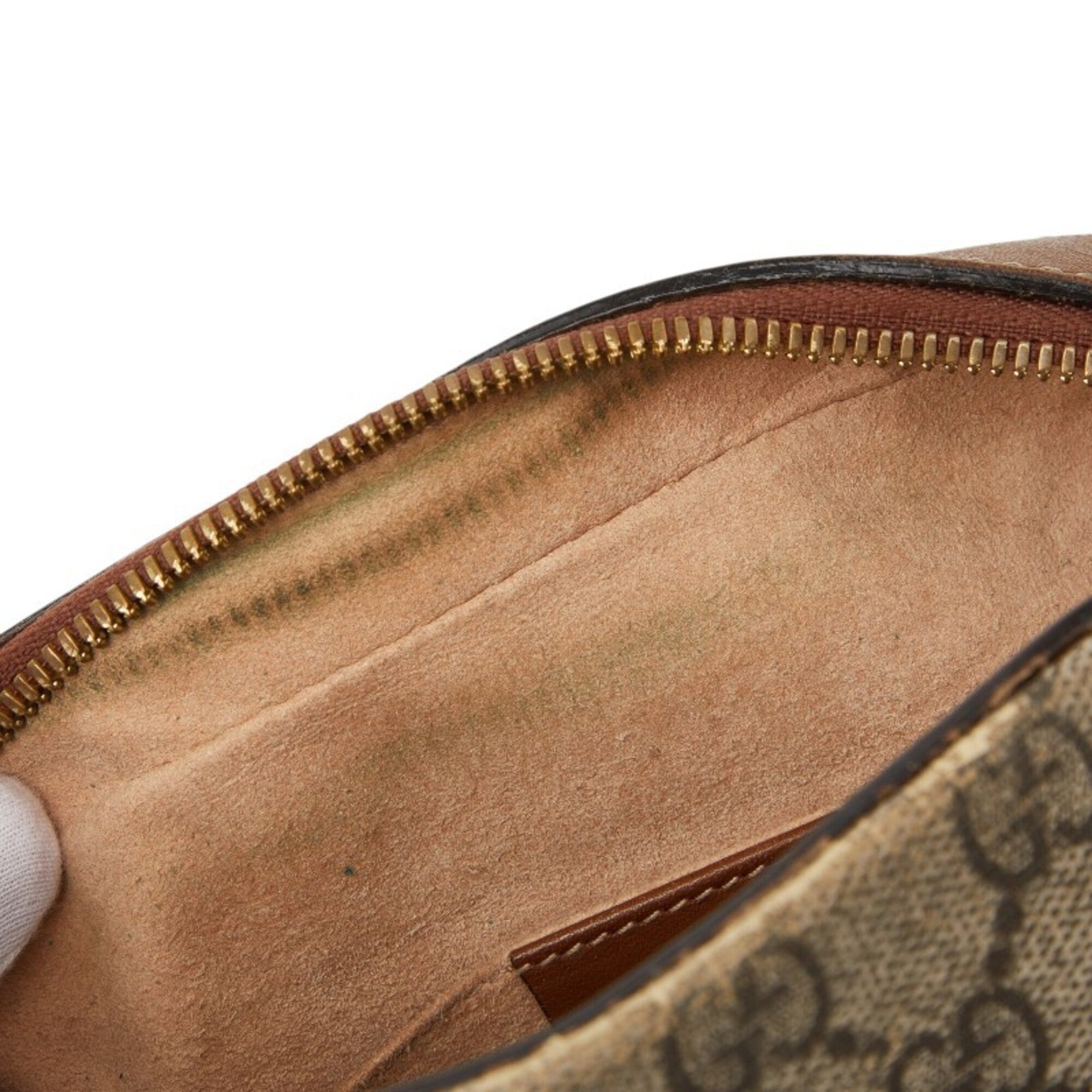 Gucci Beige Brown Pvc Leather Shoulder Bag (Pre-Owned)