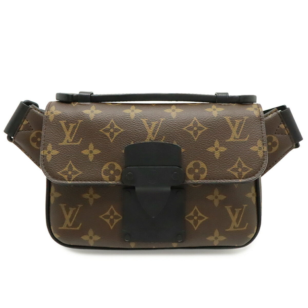 Louis Vuitton Noir Monogram Canvas Shoulder Bag Sling Bag (Pre-Owned)