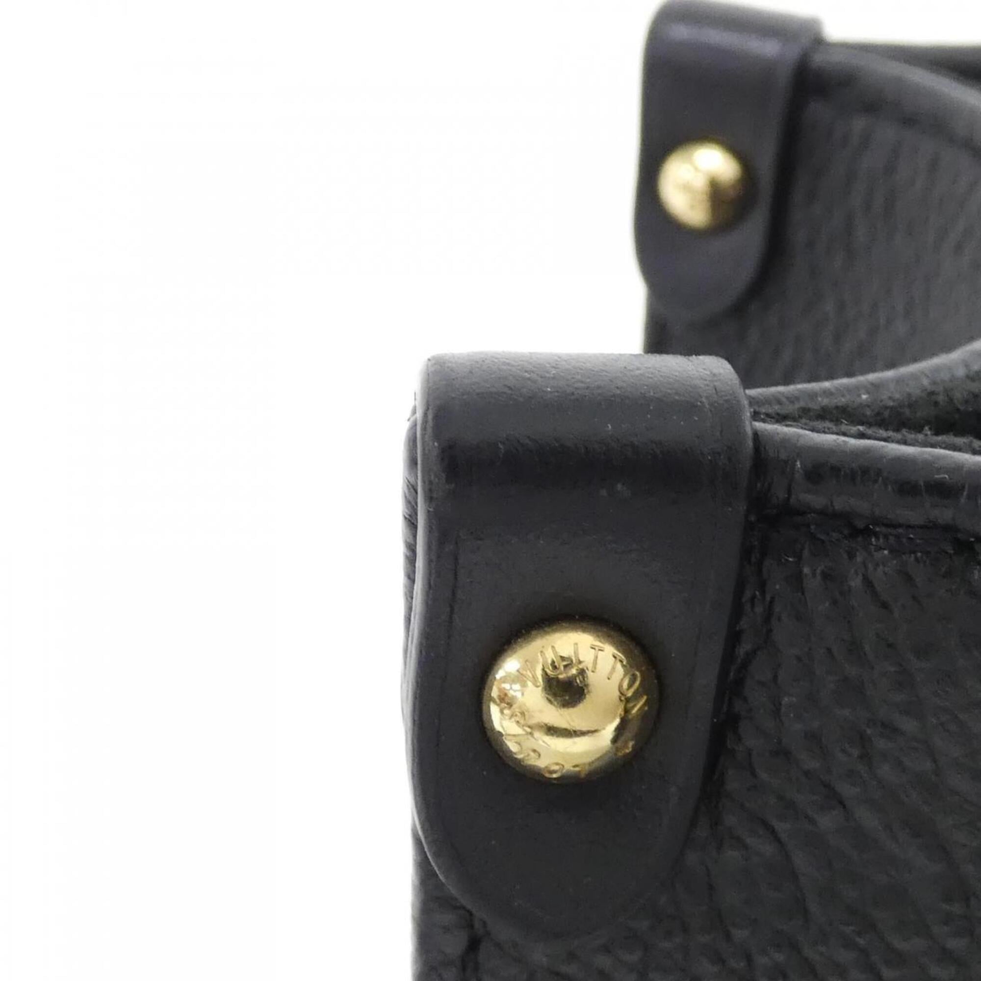 Louis Vuitton Black Leather Handbag (Pre-Owned)