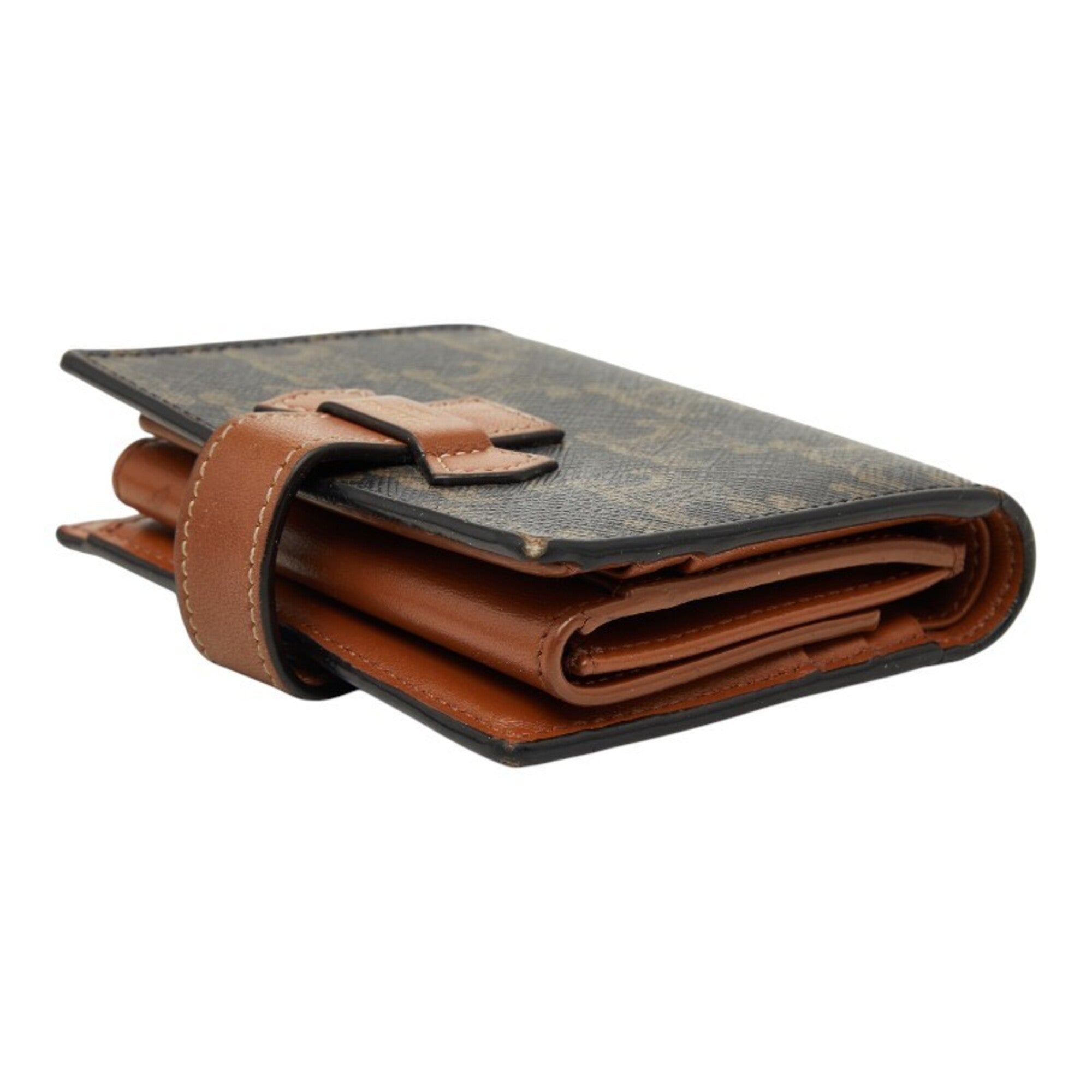 Celine Brown Pvc Wallet (Bi-Fold) (Pre-Owned)