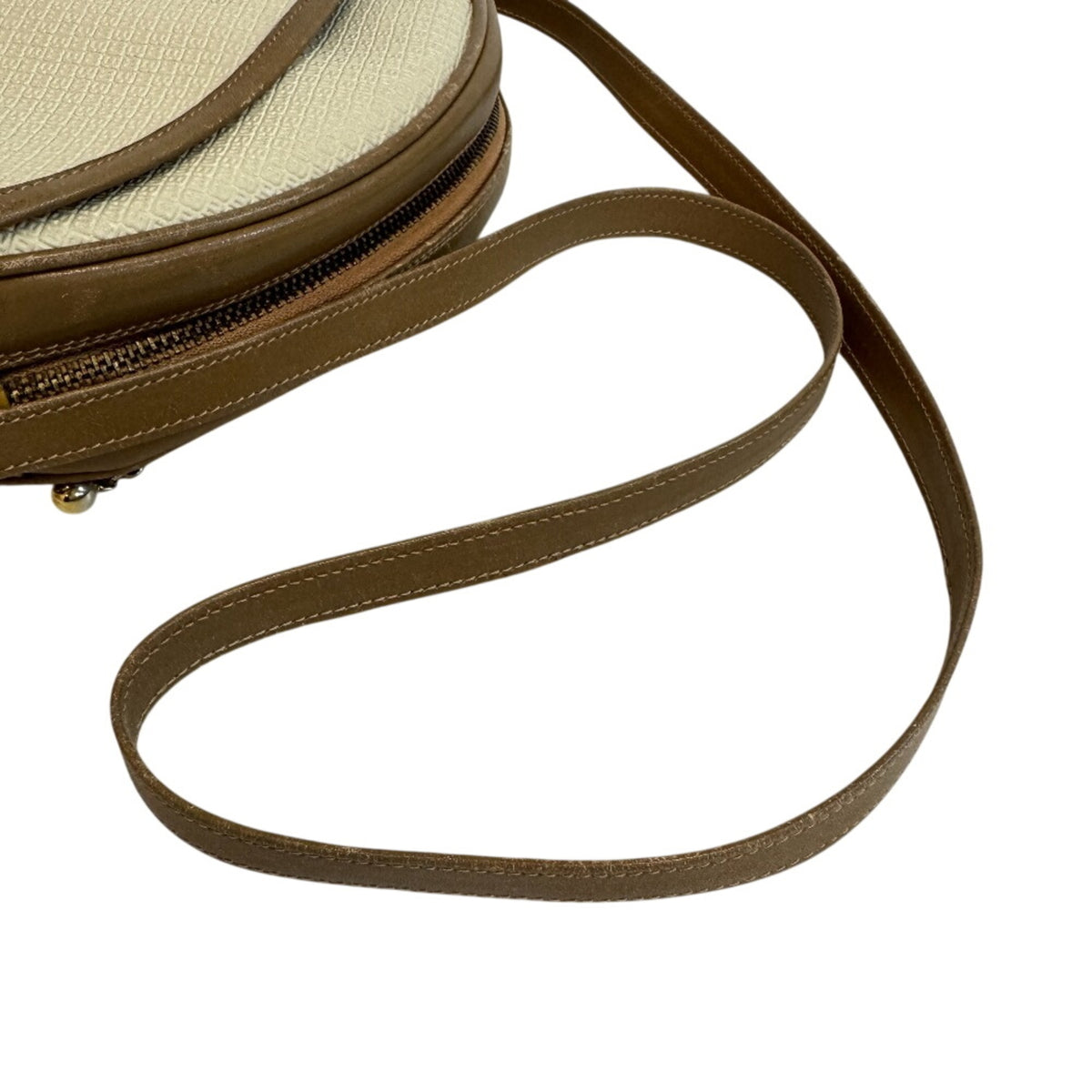 Bally Beige Brown Pvc Leather Shoulder Bag (Pre-Owned)