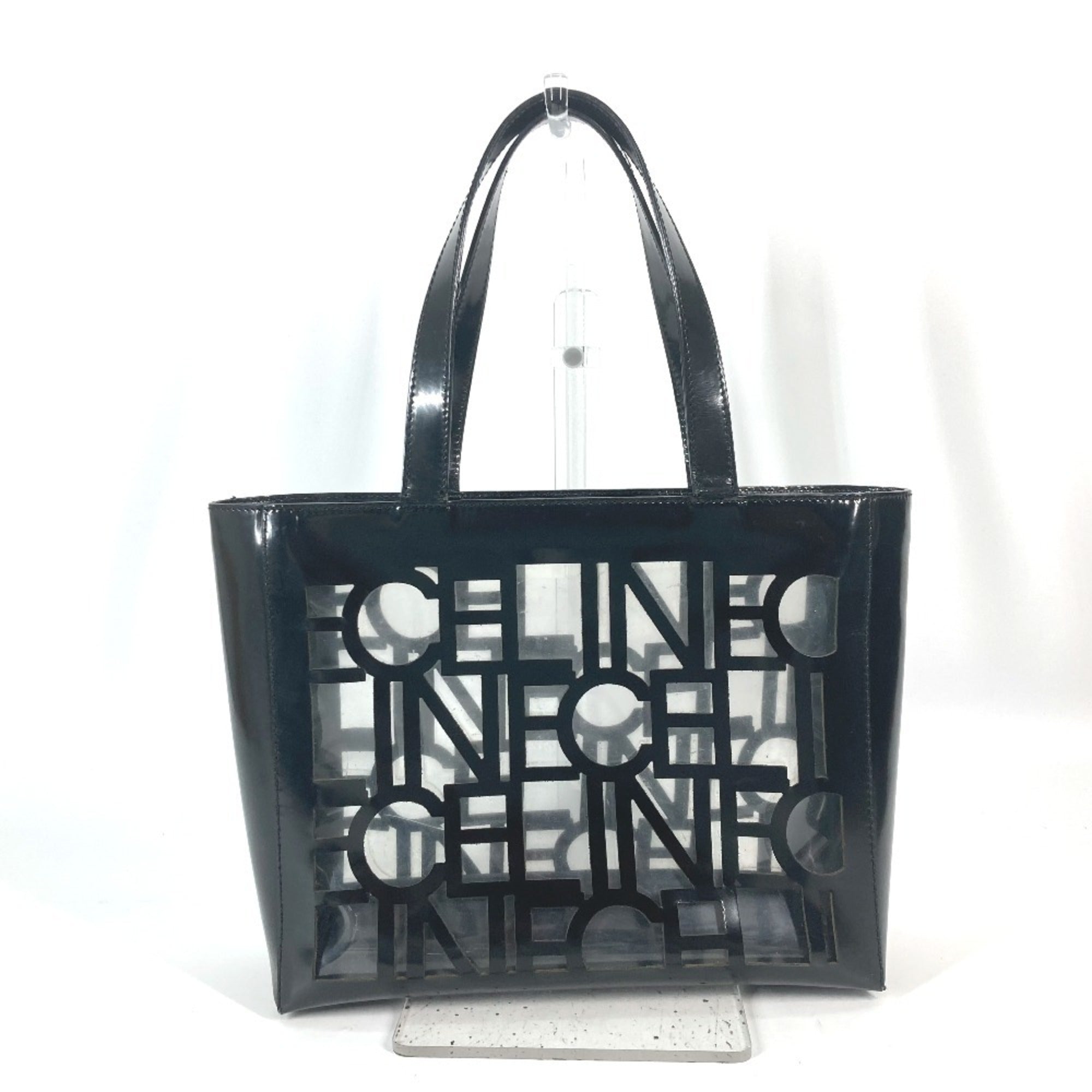 Celine Black Vinyl Shoulder Bag Tote Bag (Pre-Owned)
