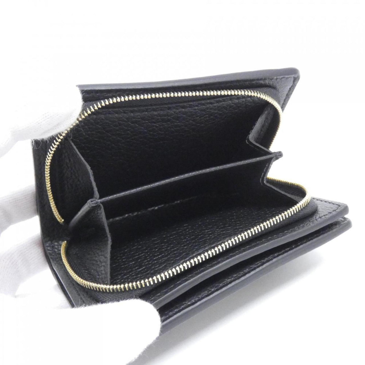 Louis Vuitton Black Leather Wallet (Bi-Fold) (Pre-Owned)