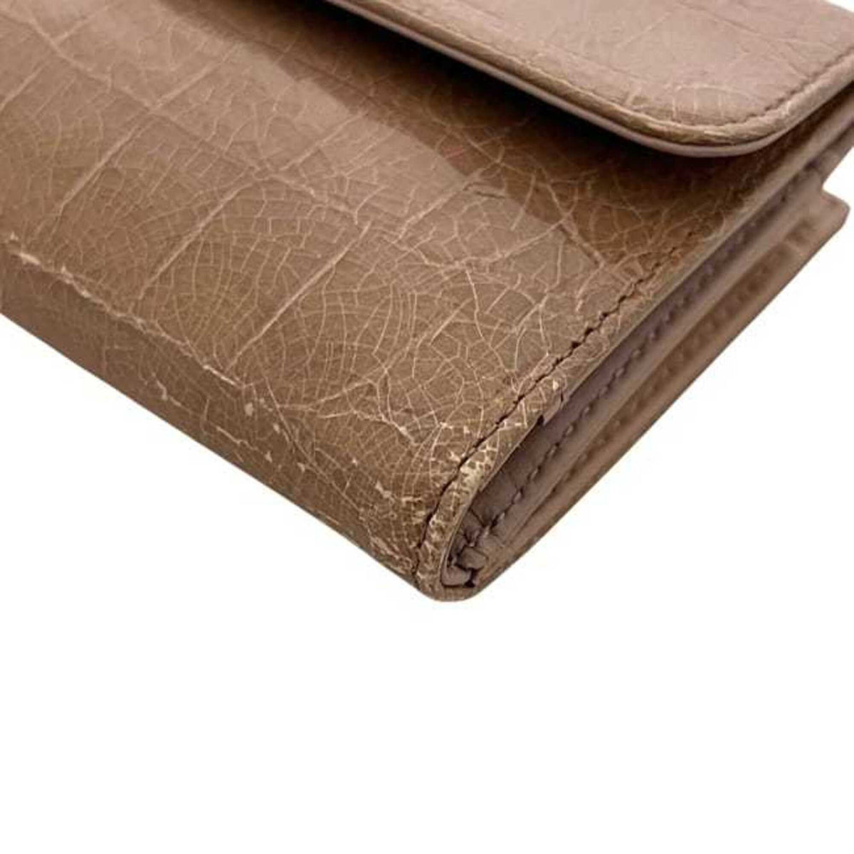 Miu Miu Beige Patent Leather Wallet (Bi-Fold) (Pre-Owned)