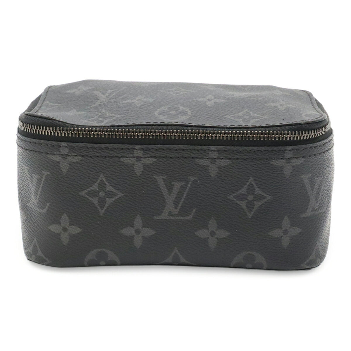 Louis Vuitton Black Gray Monogram Eclipse Canvas Leather Pouch (Pre-Owned)