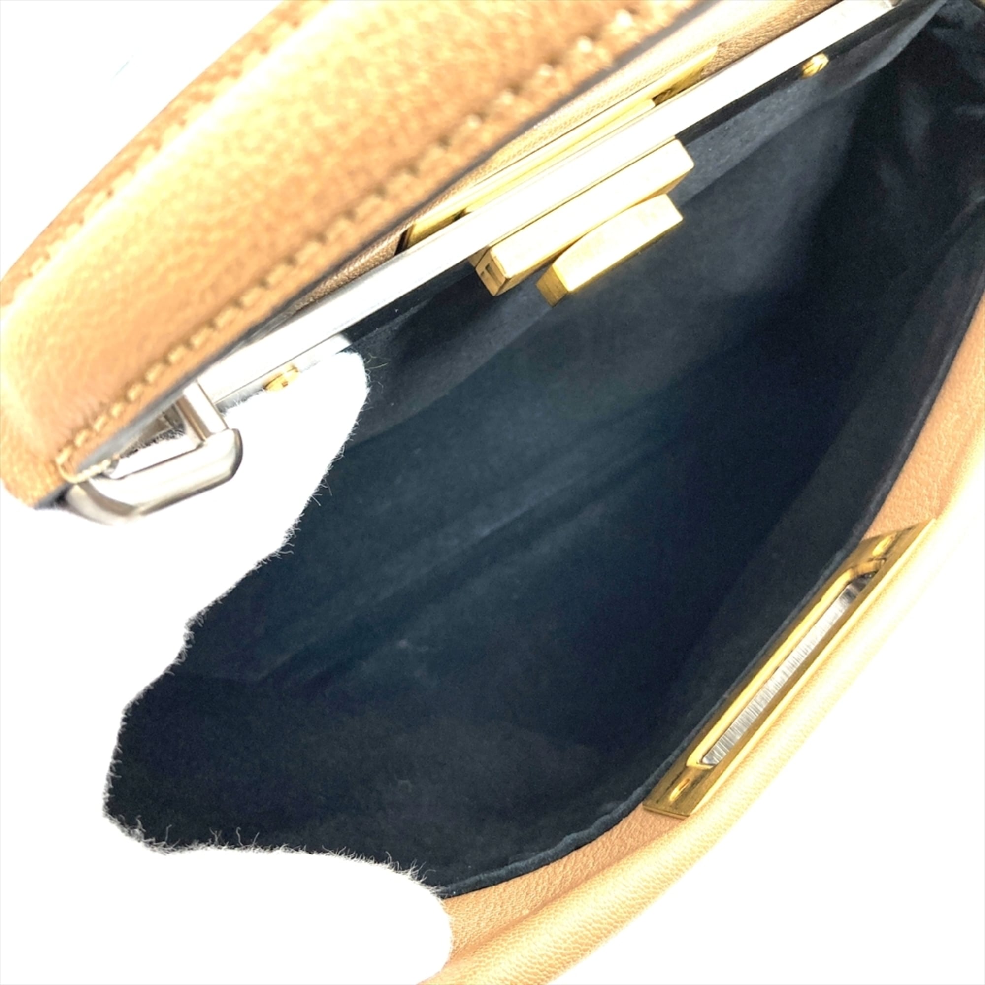 Fendi Camel Leather Handbag (Pre-Owned)