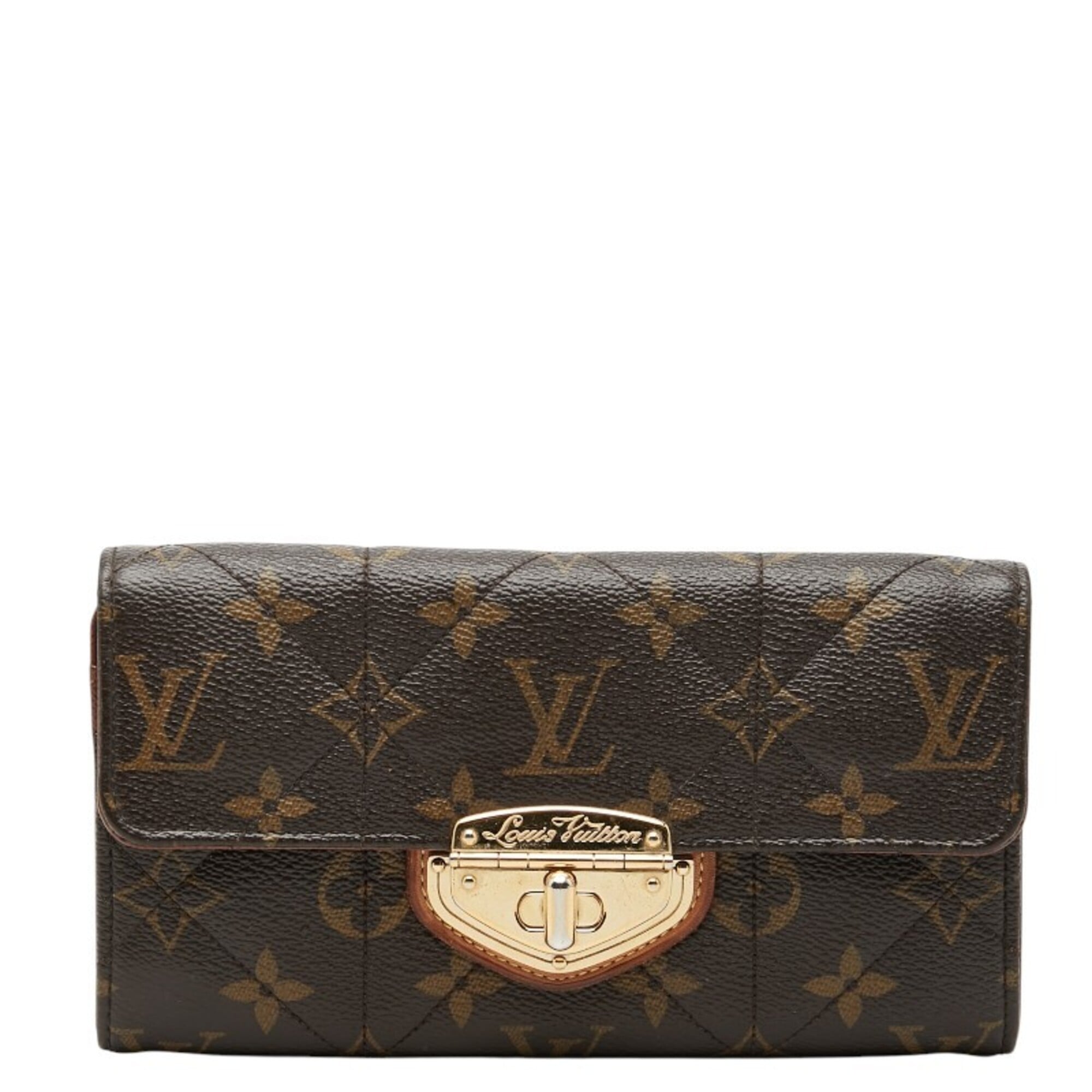 Louis Vuitton Monogram Etoile Brown Pvc Leather Long Wallet (Bi-Fold) (Pre-Owned)