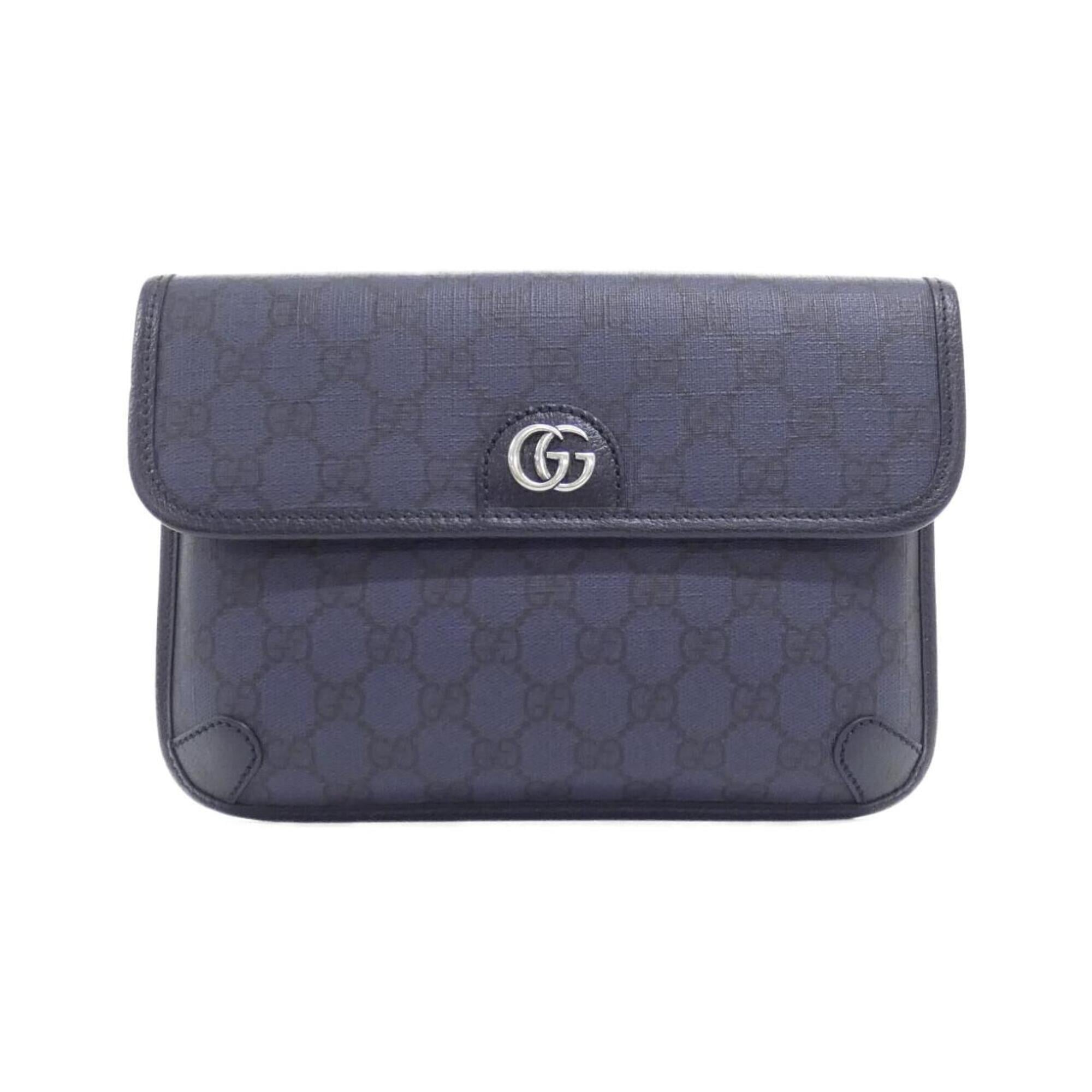 Gucci Black Blue Gg Supreme Canvas (Pre-Owned)