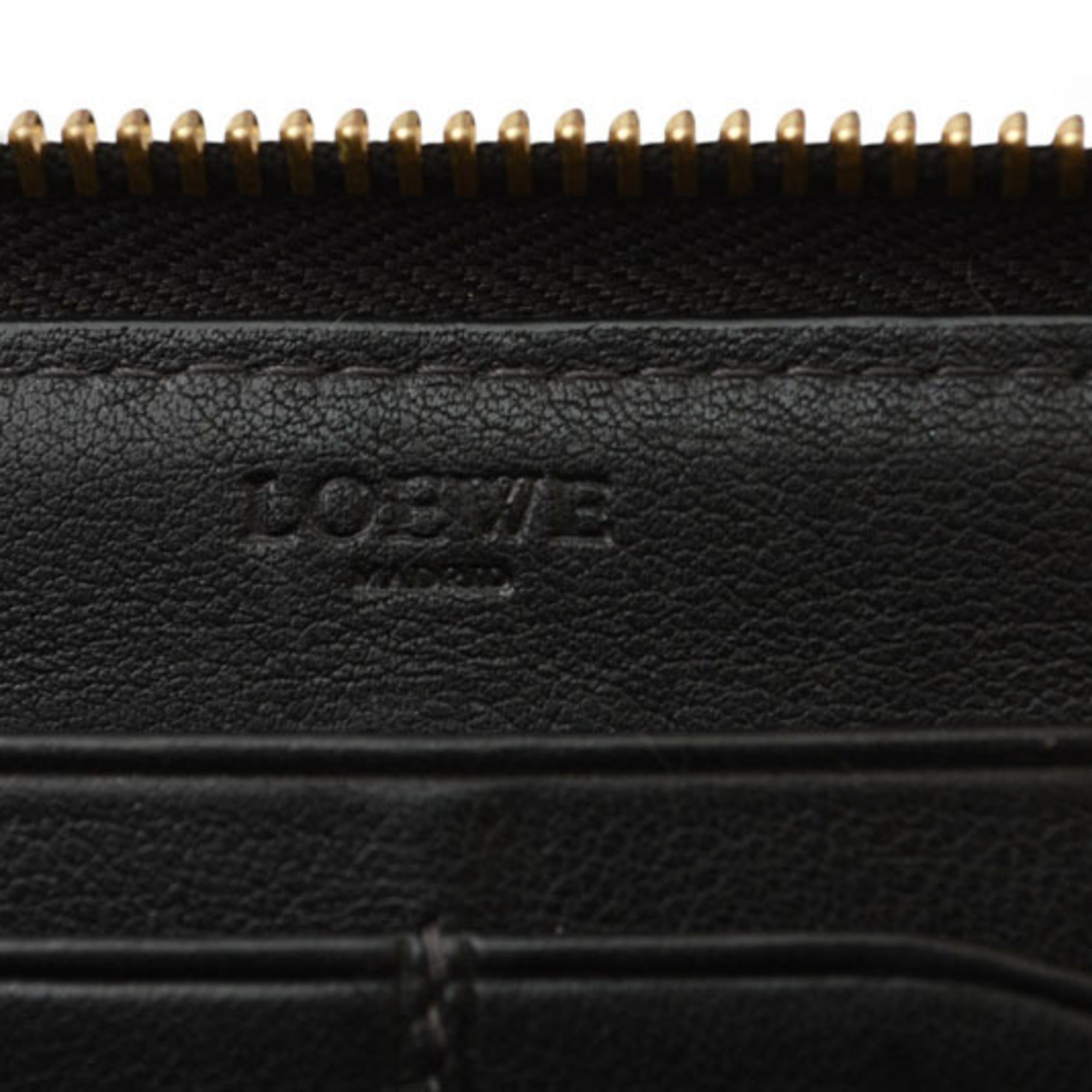 Loewe Black Gray Pvc Long Wallet (Bi-Fold) (Pre-Owned)