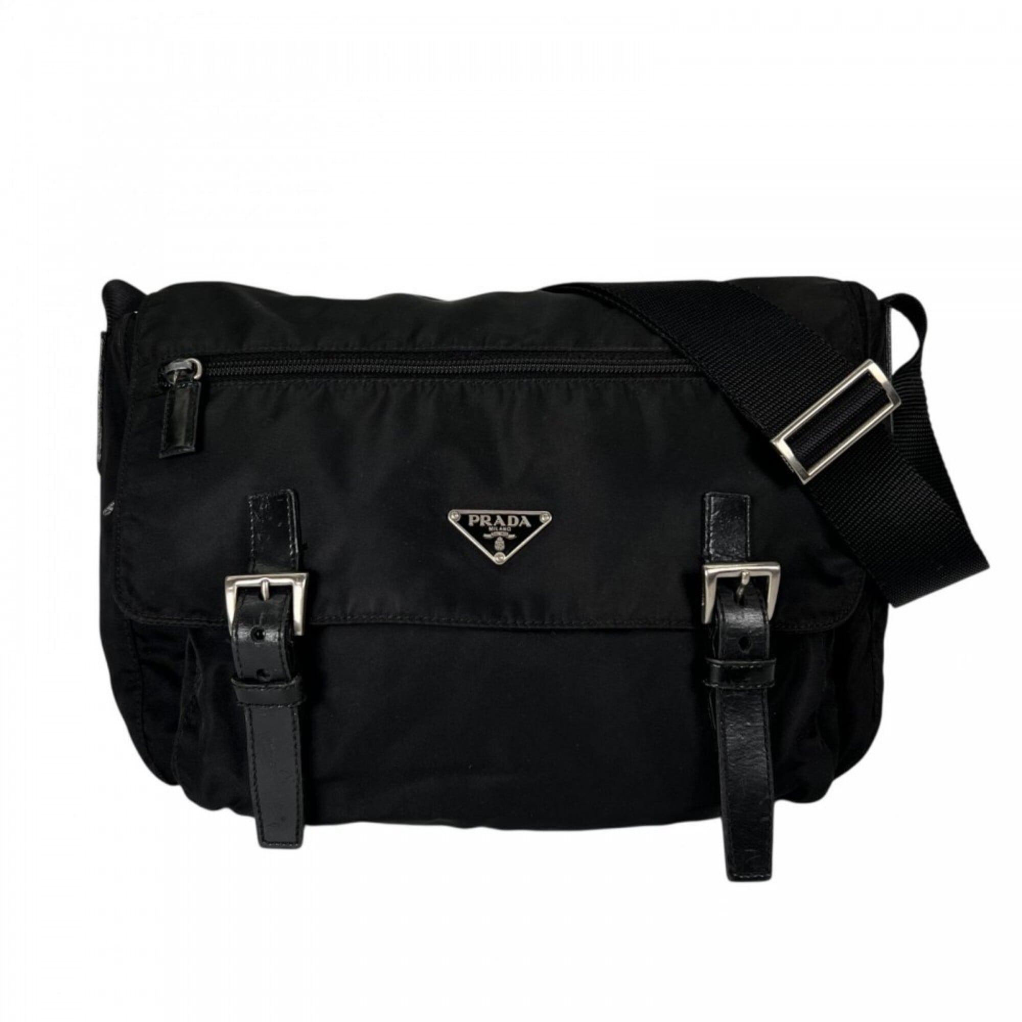 Prada Black Nylon Shoulder Bag (Pre-Owned)