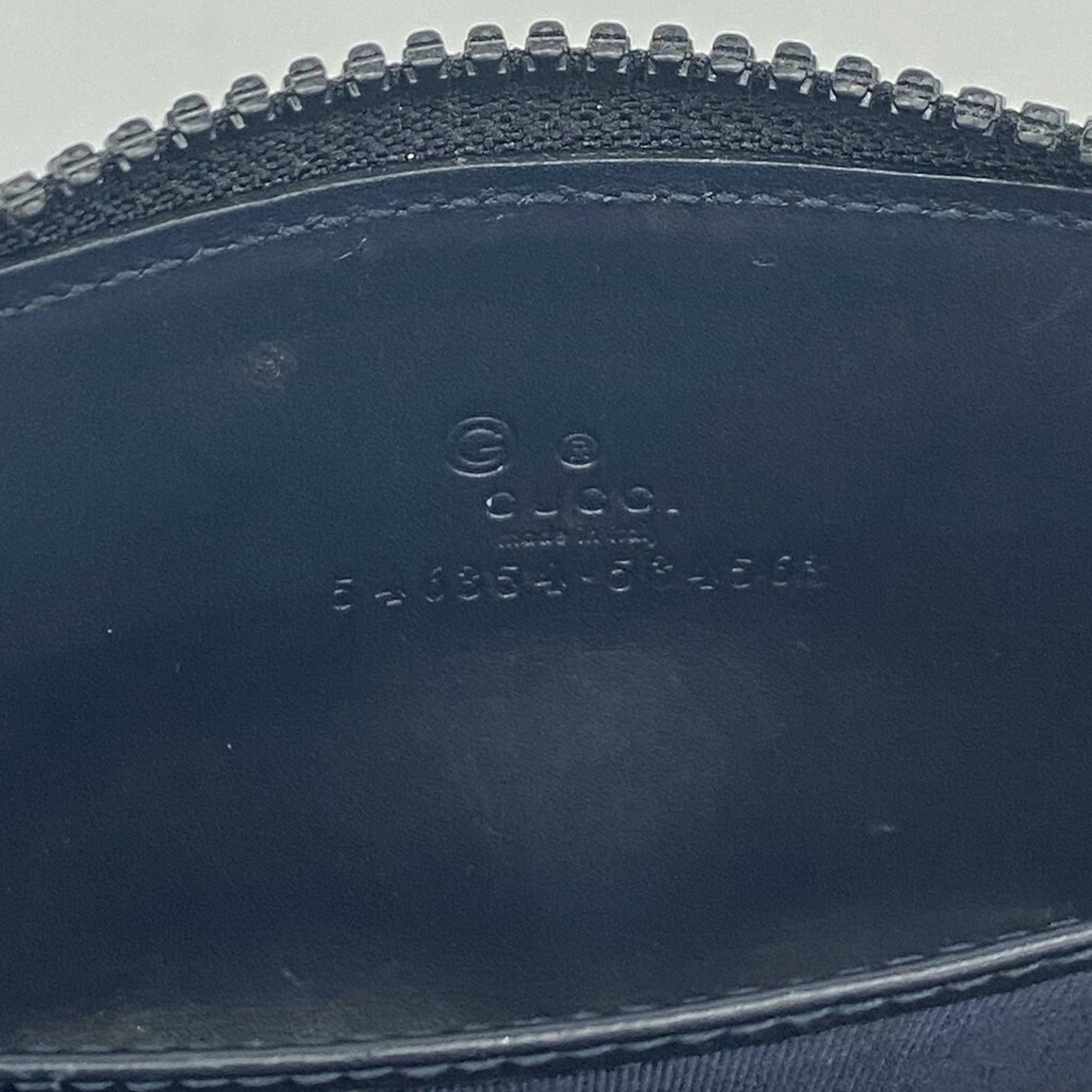Gucci Blue Navy Pvc Coin Purse/Coin Case (Pre-Owned)