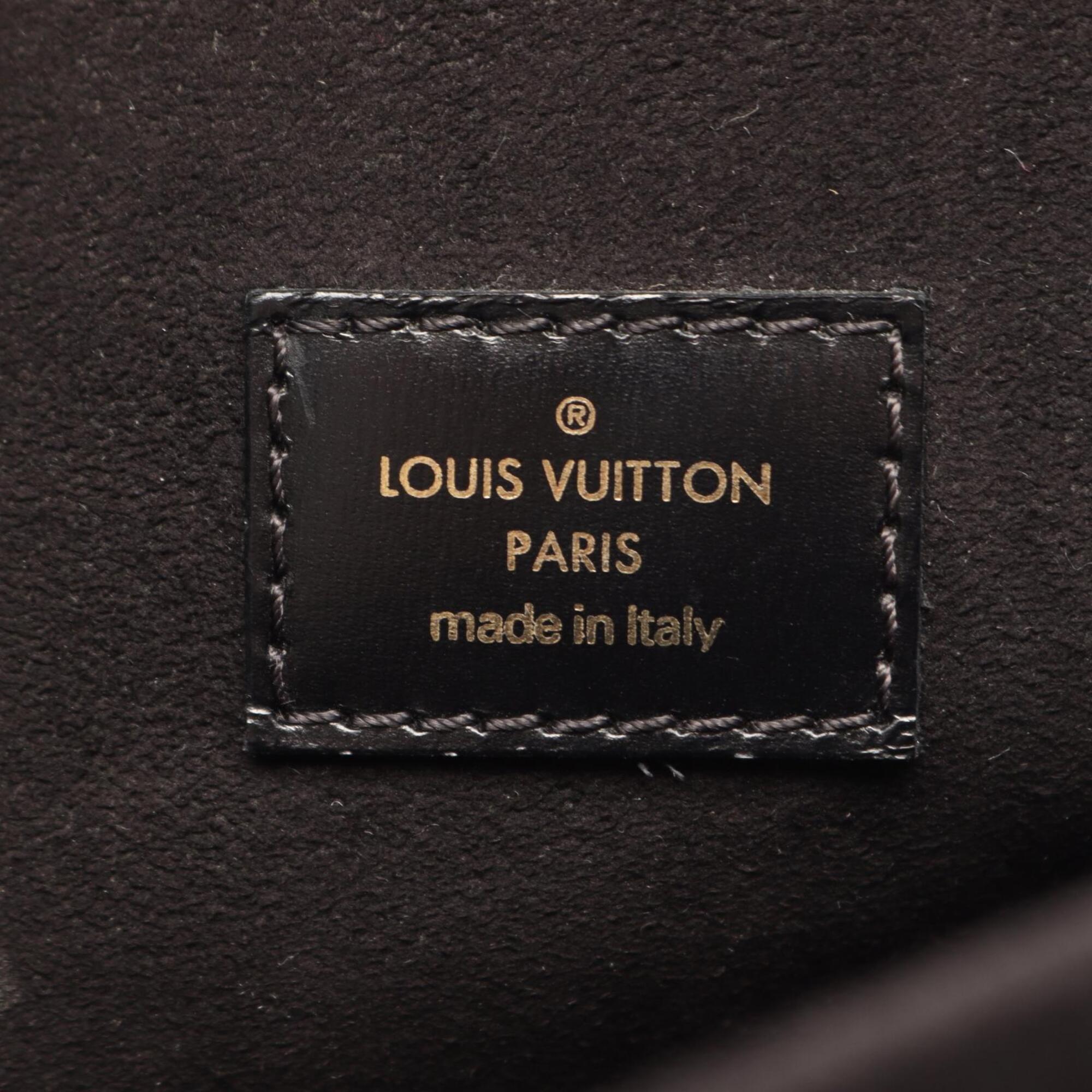 Louis Vuitton Monogram Reverse Black Brown Coated Canvas Handbag Pochette (Pre-Owned)