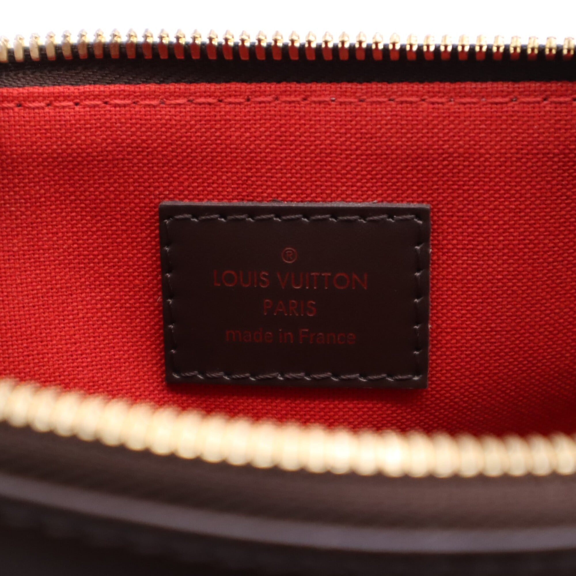 Louis Vuitton Damier Beige Brown Coated Canvas Leather Handbag (Pre-Owned)