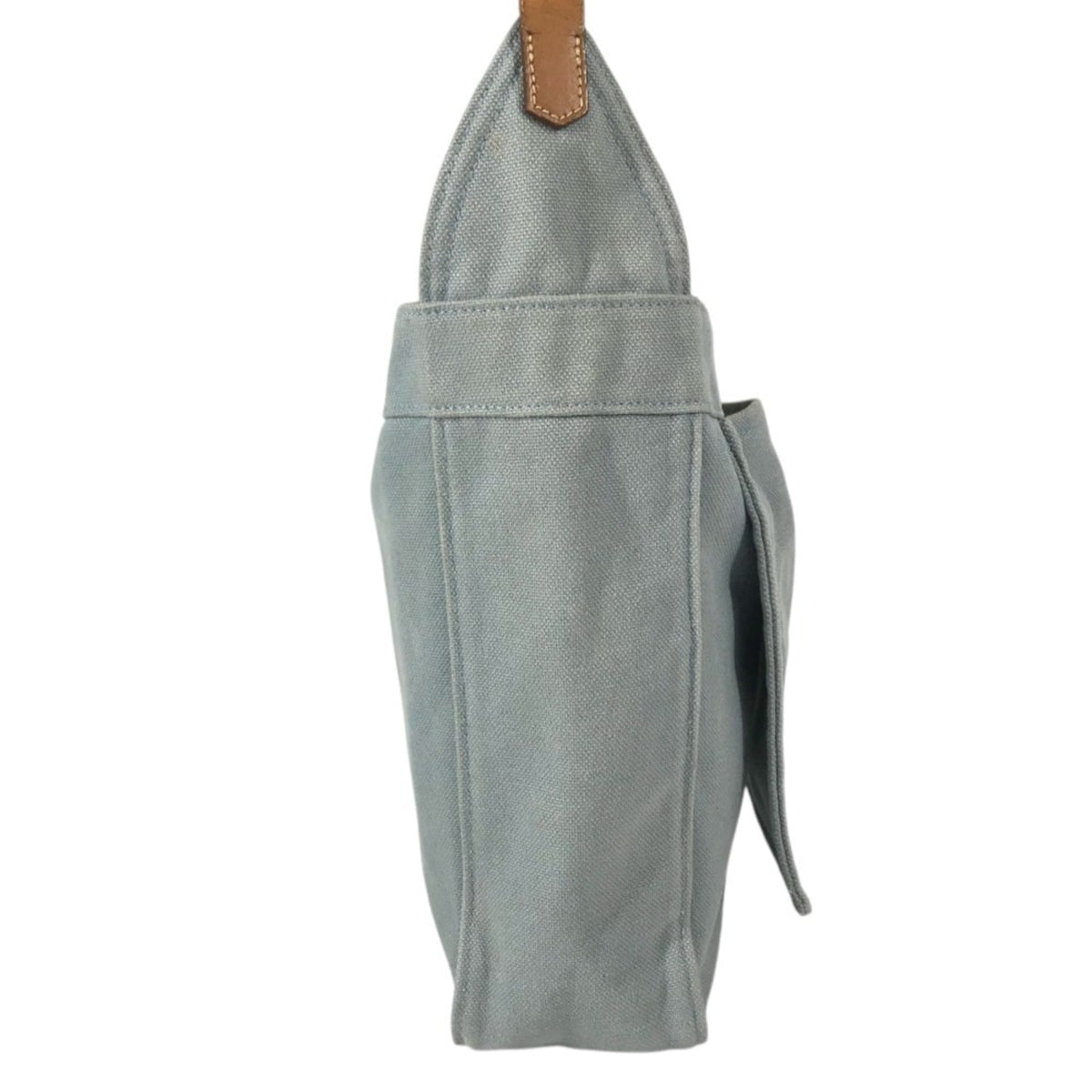 Hermes Marwari Blue Canvas Shoulder Bag Tote Bag (Pre-Owned)