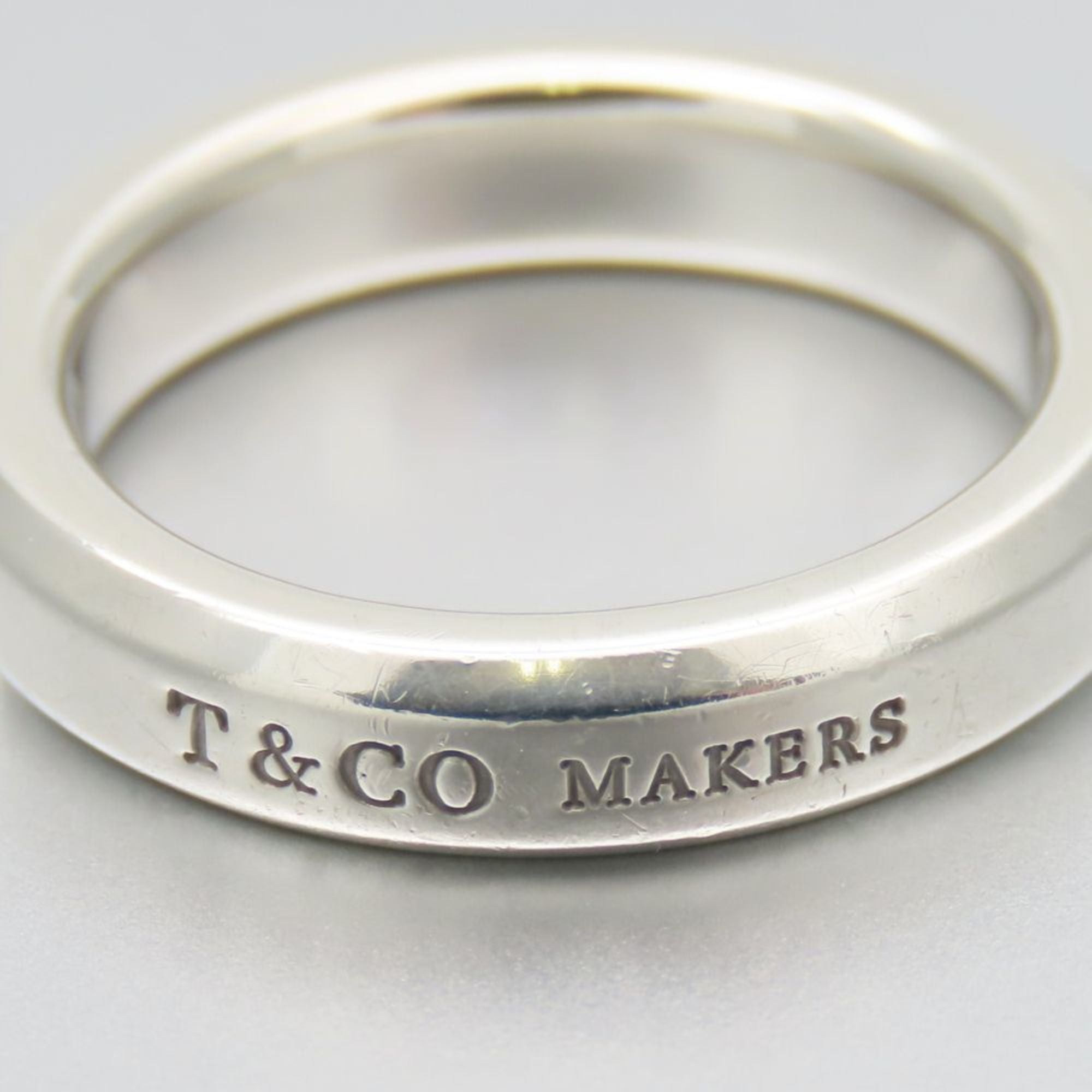 Tiffany Silver Silver 925 Band Ring (Pre-Owned)