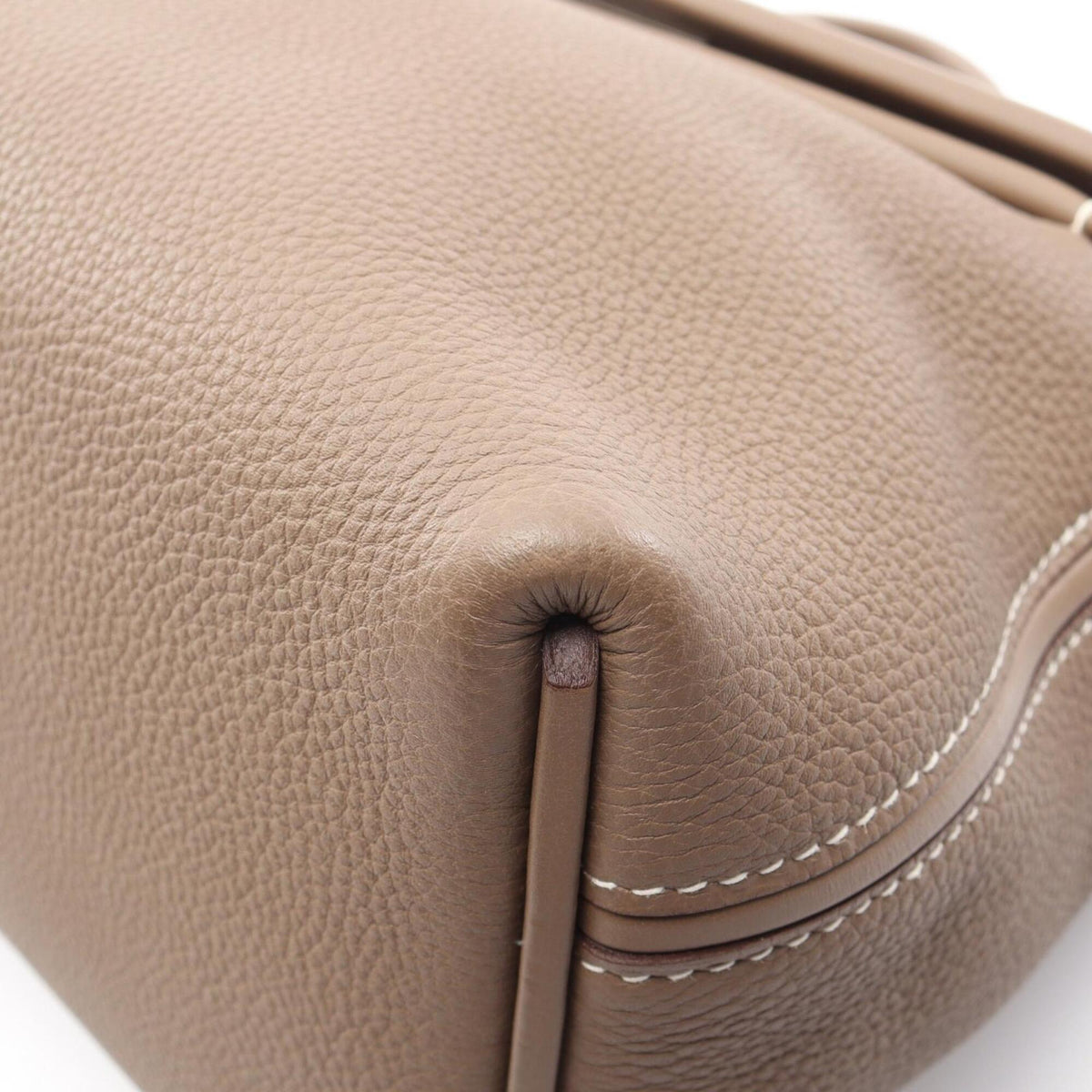 Hermes Etoupe Gray Gray Togo Leather Swift Leather Handbag (Pre-Owned)