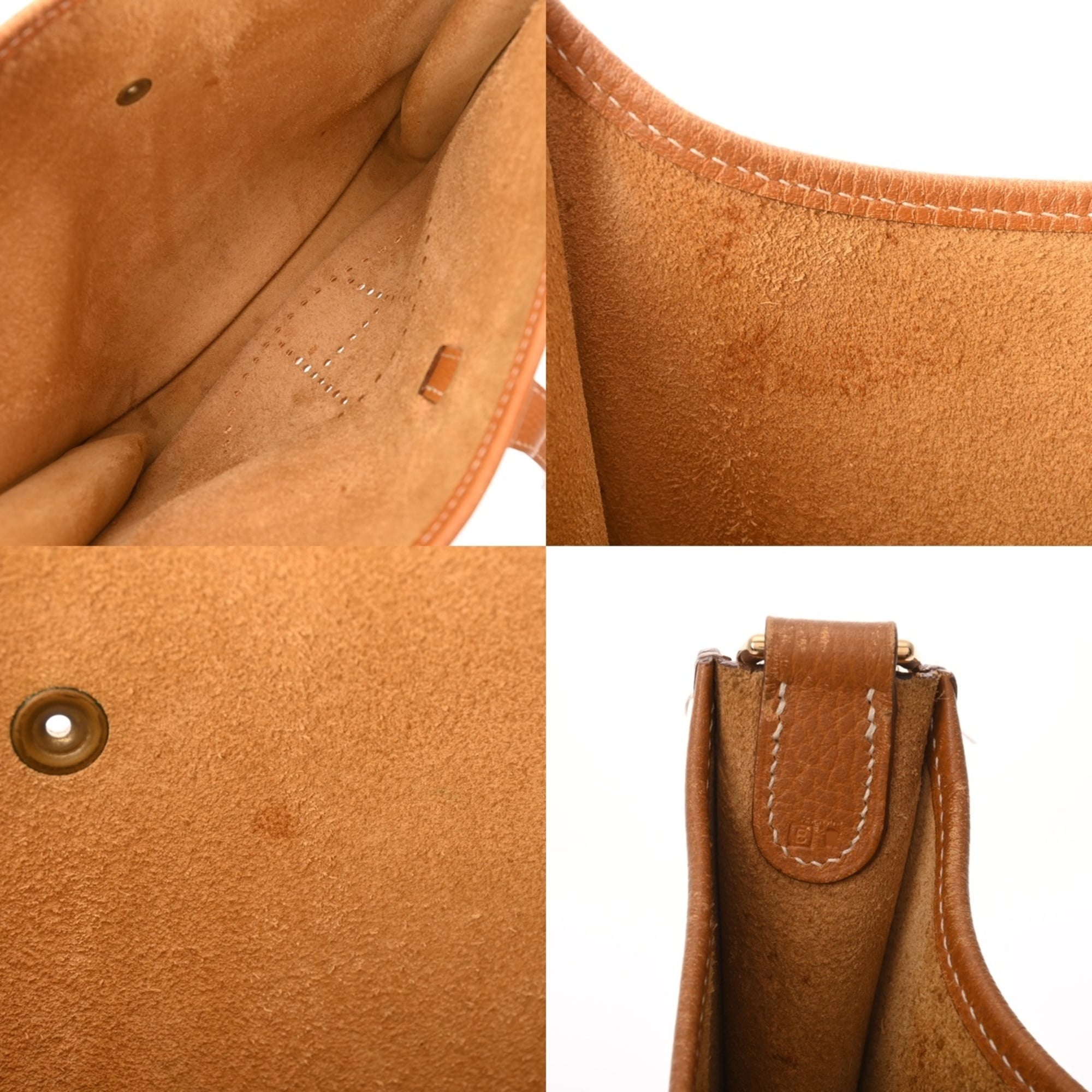 Hermes Evelyne Natural Ardennes Leather Shoulder Bag (Pre-Owned)