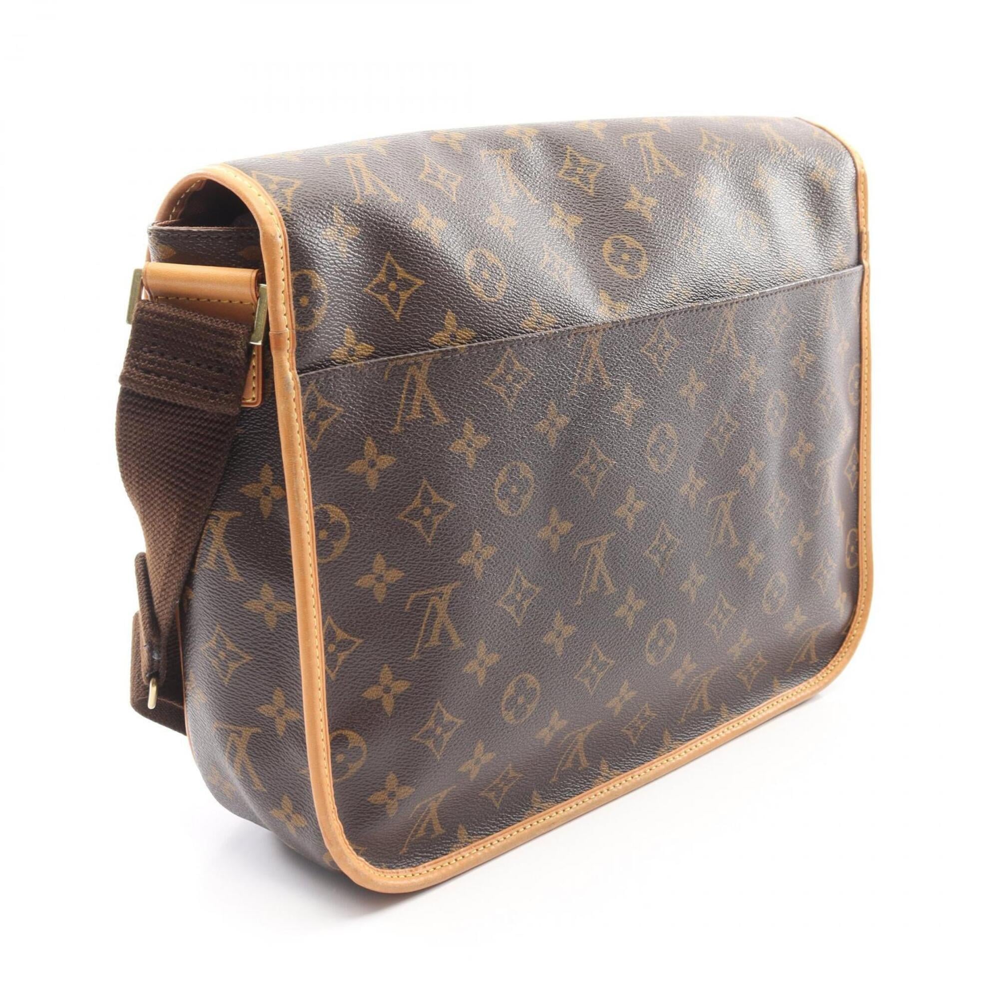 Louis Vuitton Brown Monogram Coated Canvas Leather Shoulder Bag (Pre-Owned)