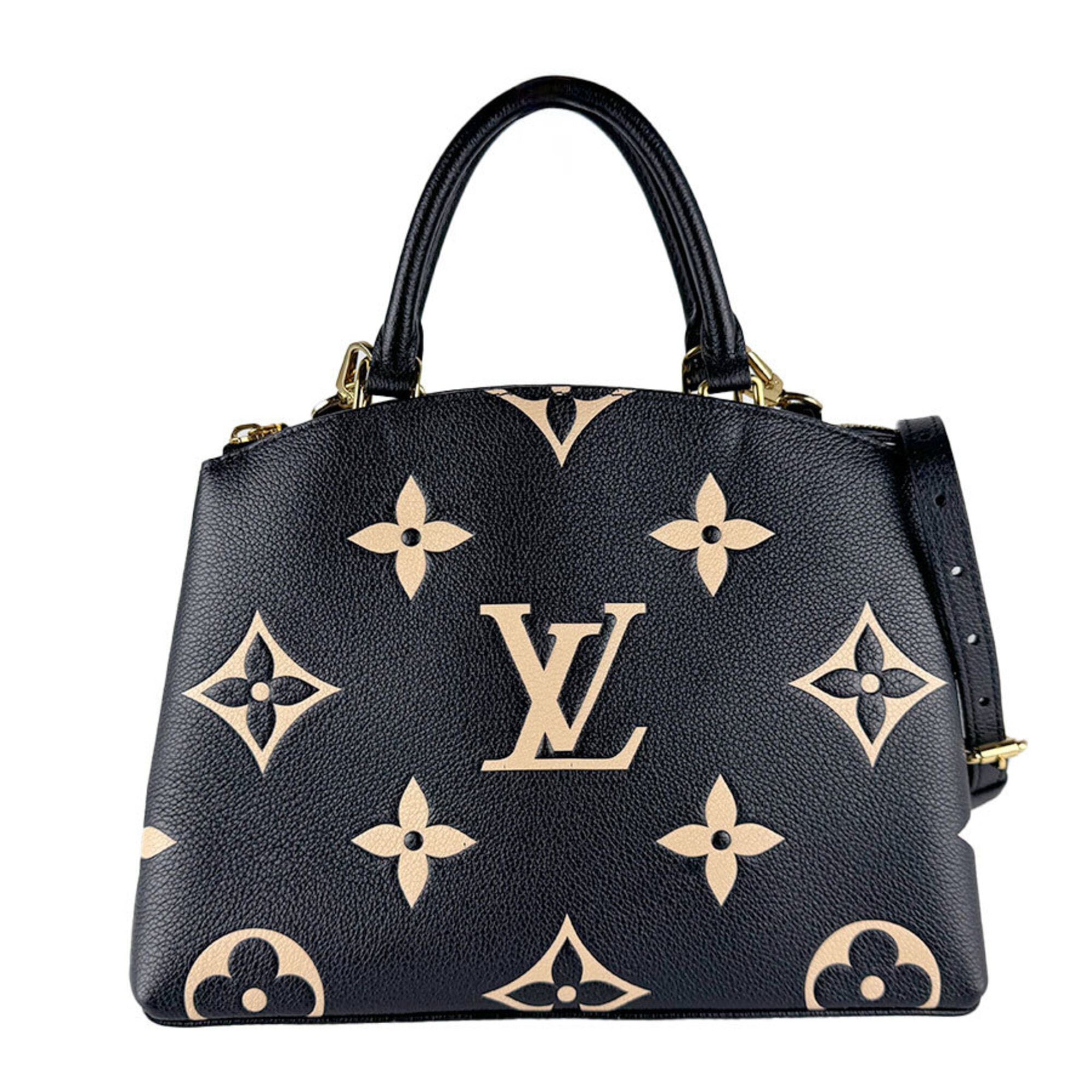 Louis Vuitton Beige Monogram Noir Monogram Empreinte Handbag Shoulder Bag (Pre-Owned)