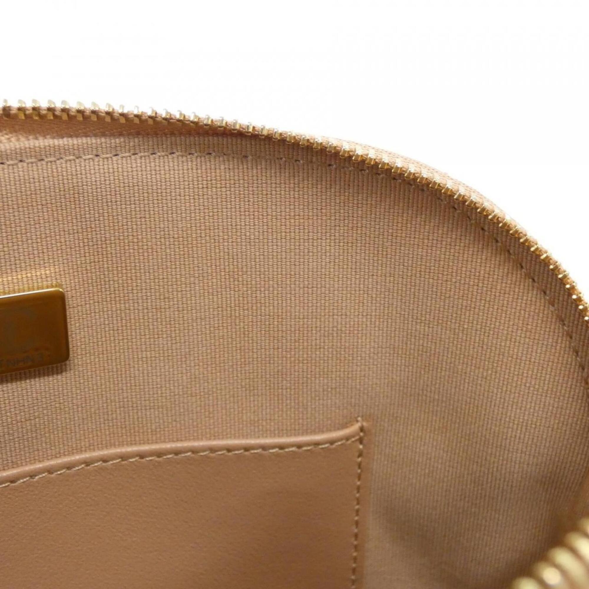 Chanel Beige Leather Handbag (Pre-Owned)