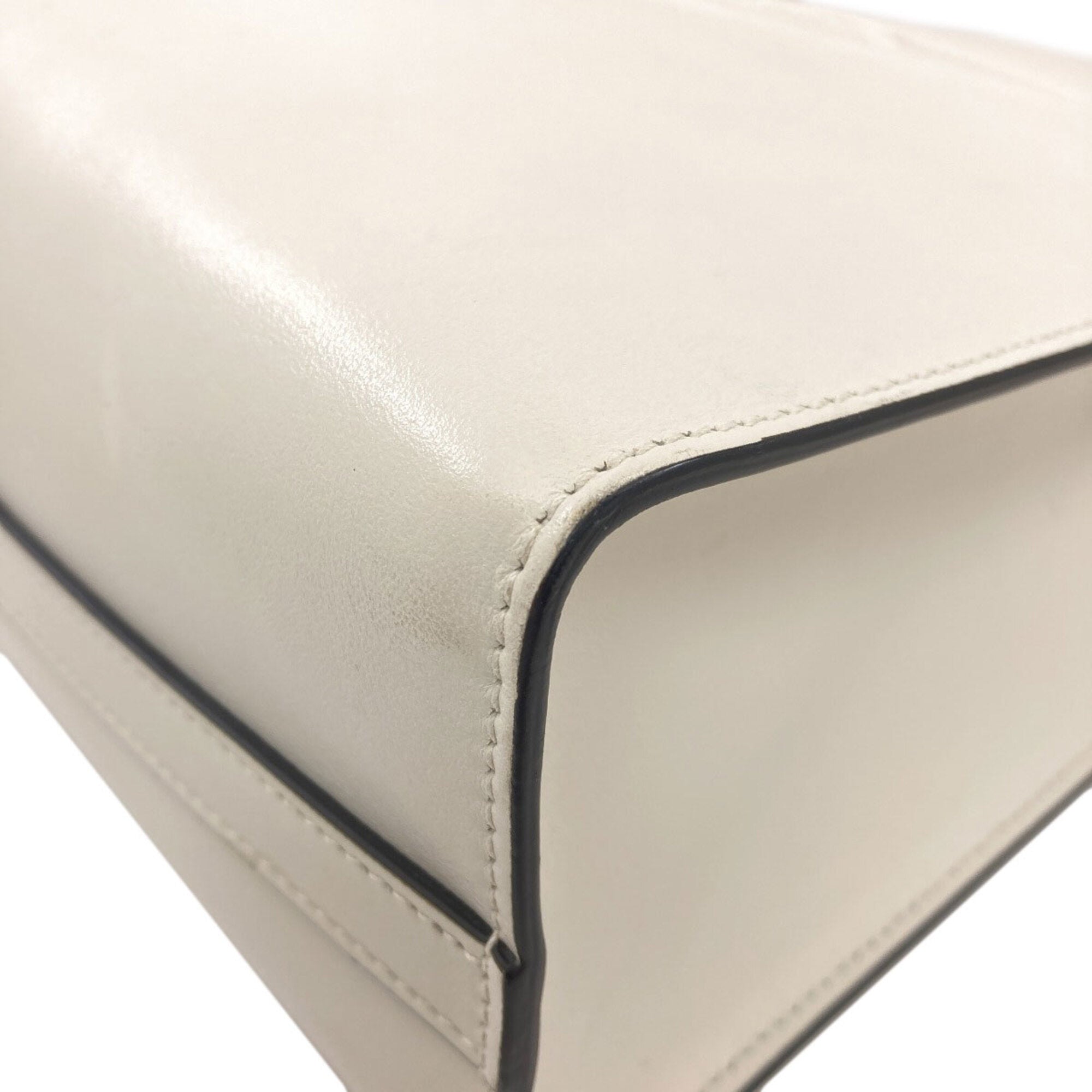 Prada White Leather Handbag (Pre-Owned)