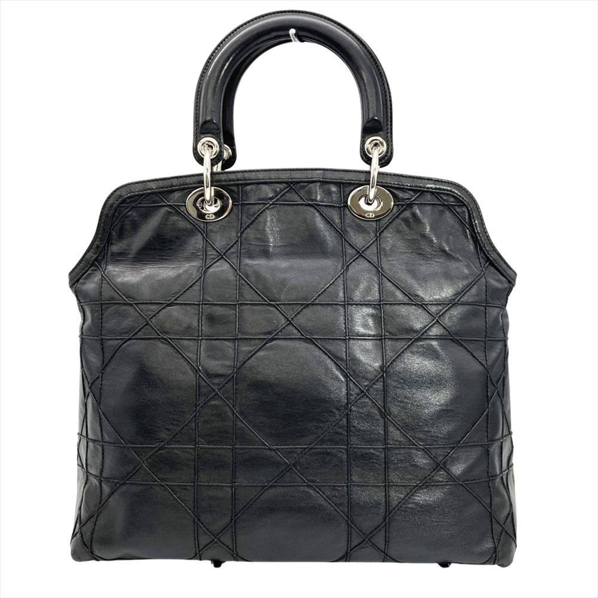 Christian Dior Black Leather Handbag (Pre-Owned)