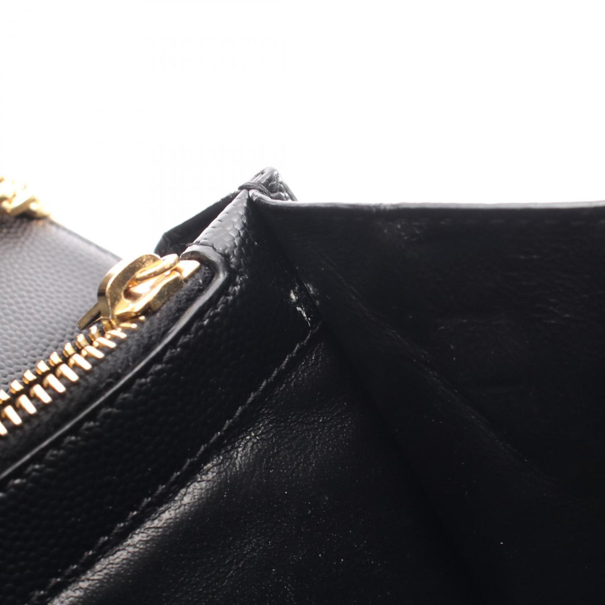 Saint Laurent Black Leather Handbag Shoulder Bag (Pre-Owned)