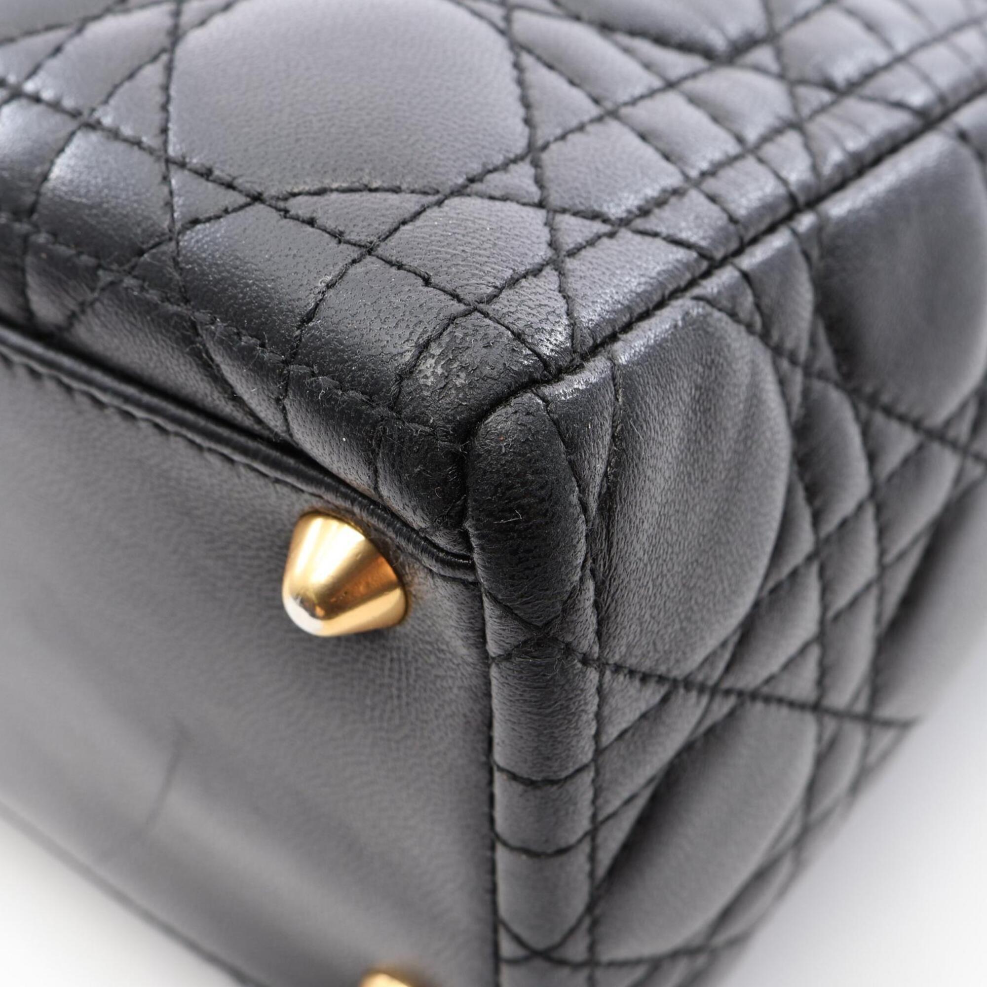 Christian Dior Black Leather Handbag (Pre-Owned)