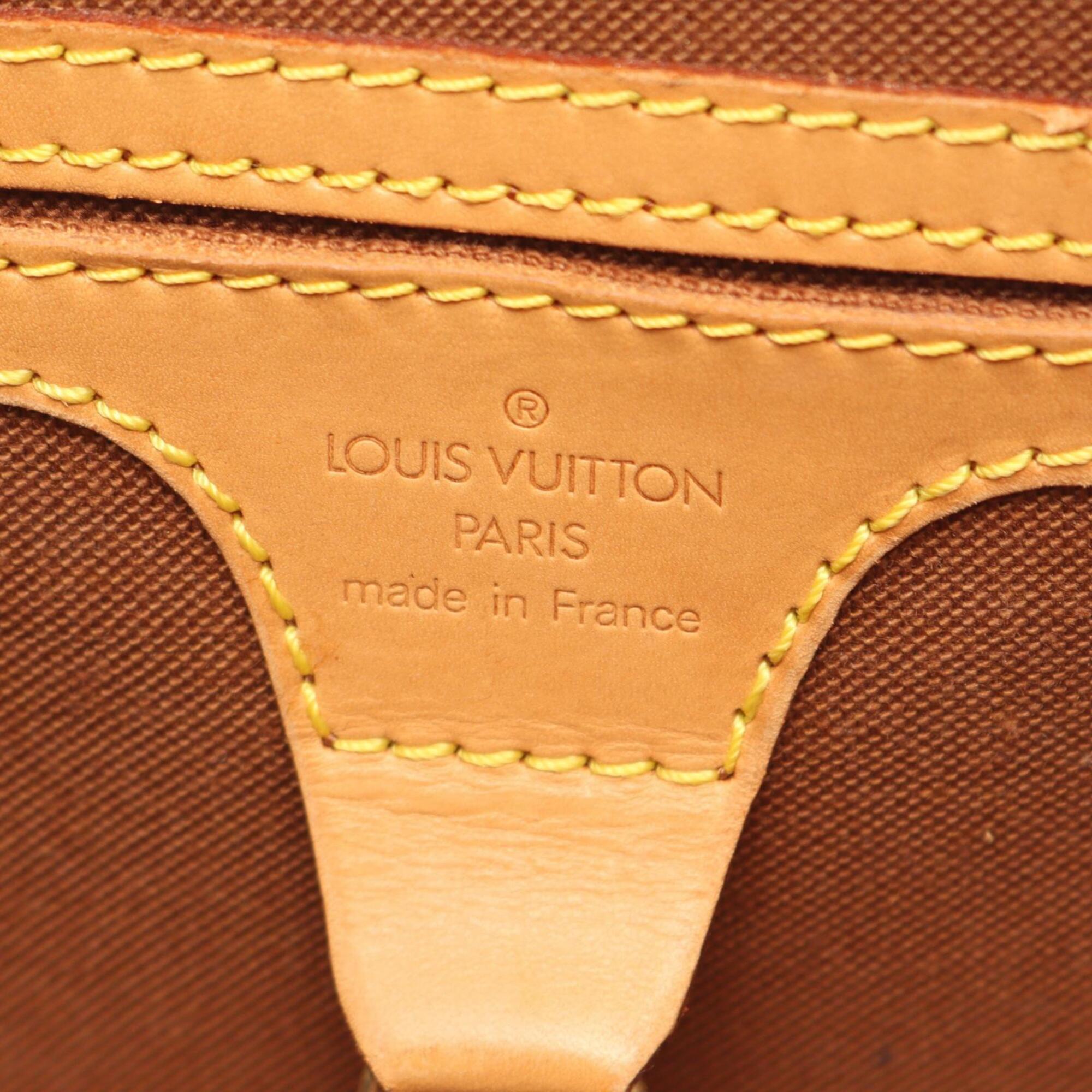 Louis Vuitton Monogram Brown Coated Canvas Handbag (Pre-Owned)