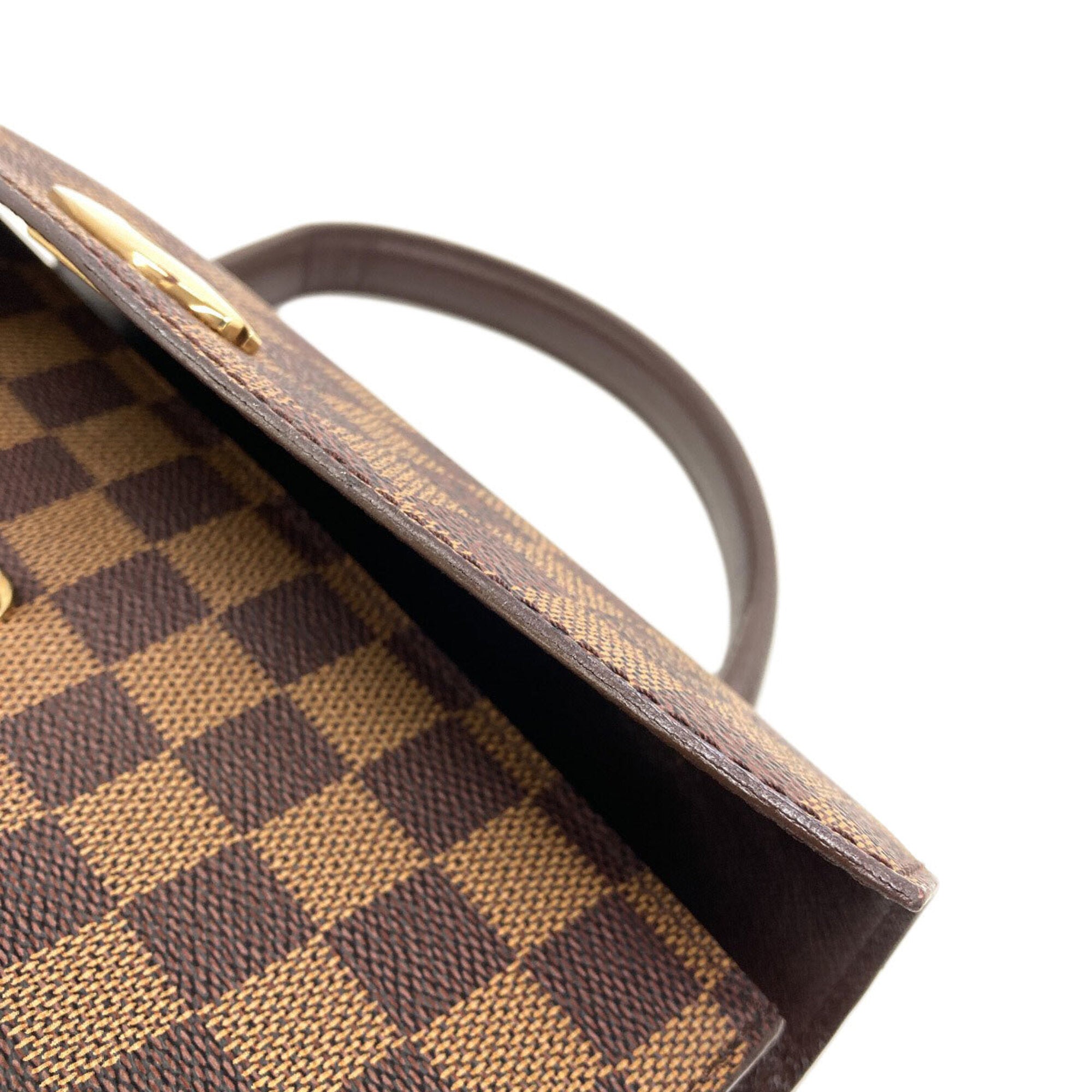 Louis Vuitton Damier Damier Canvas Ebene Damier Canvas Handbag (Pre-Owned)