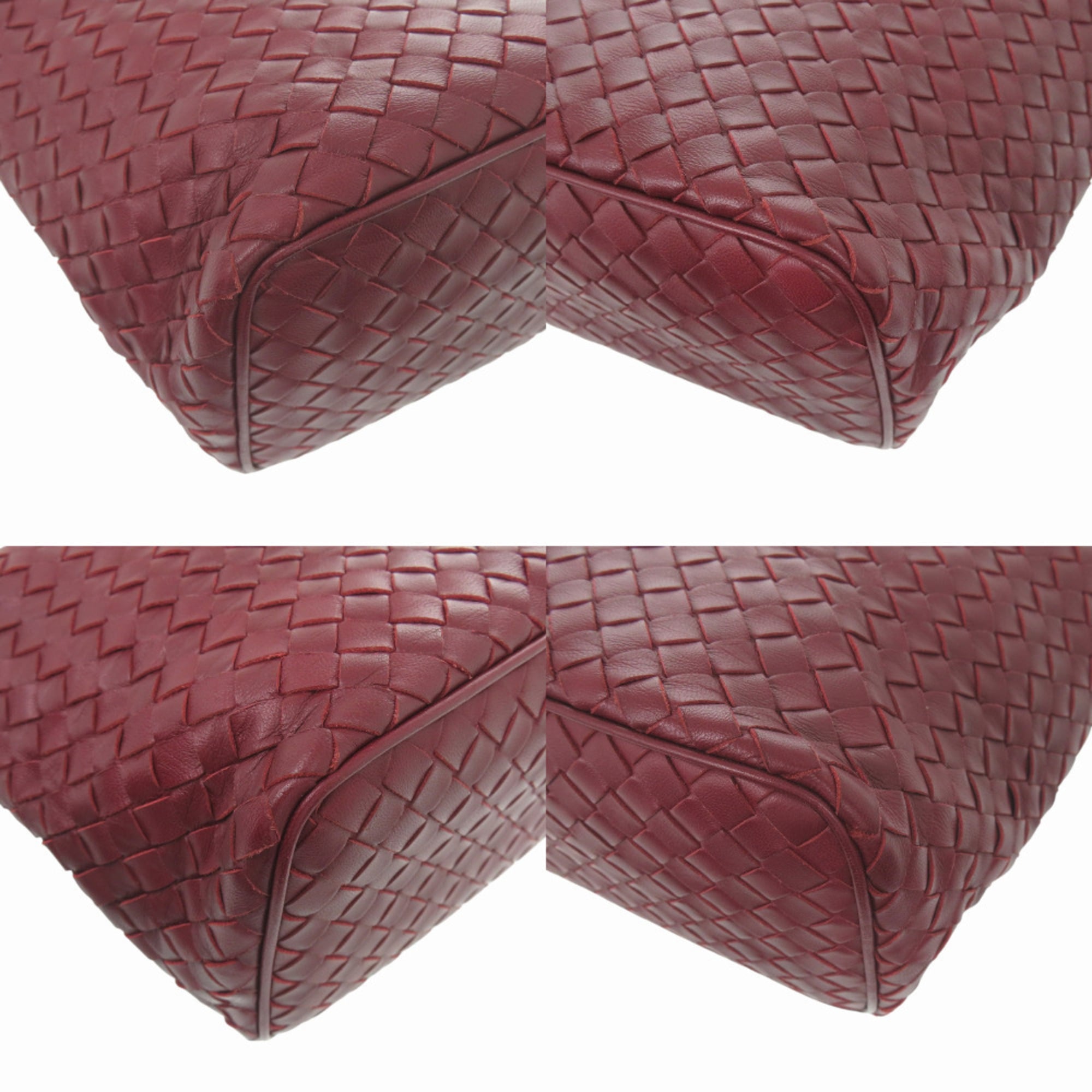 Bottega Veneta Bordeaux Leather Handbag (Pre-Owned)